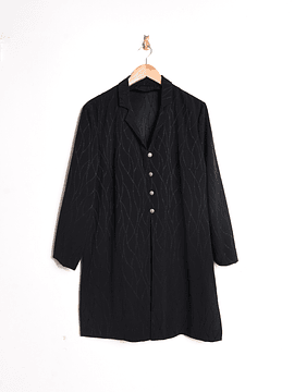 Blusón negro brocato