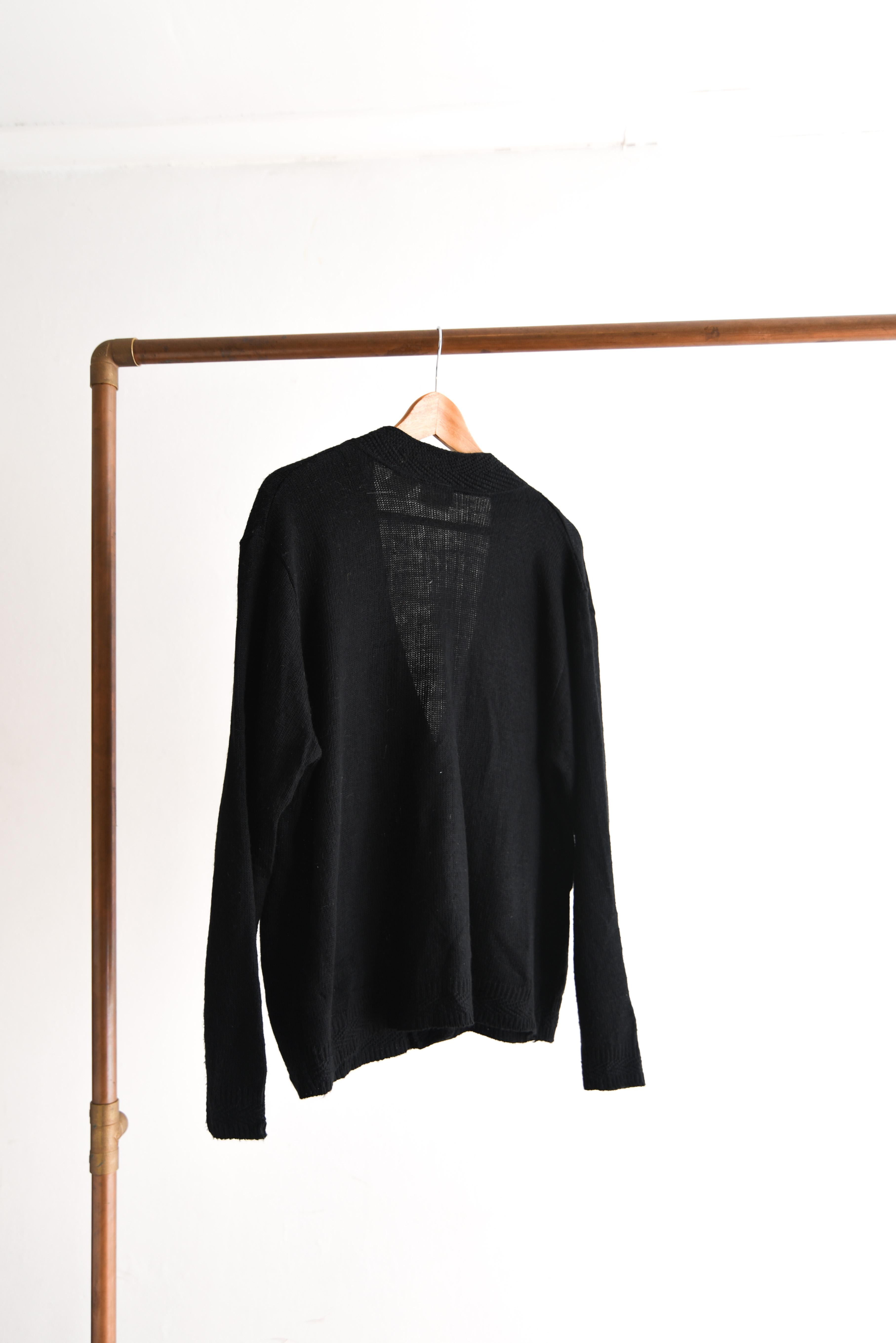 Cardigan negro vintage botones