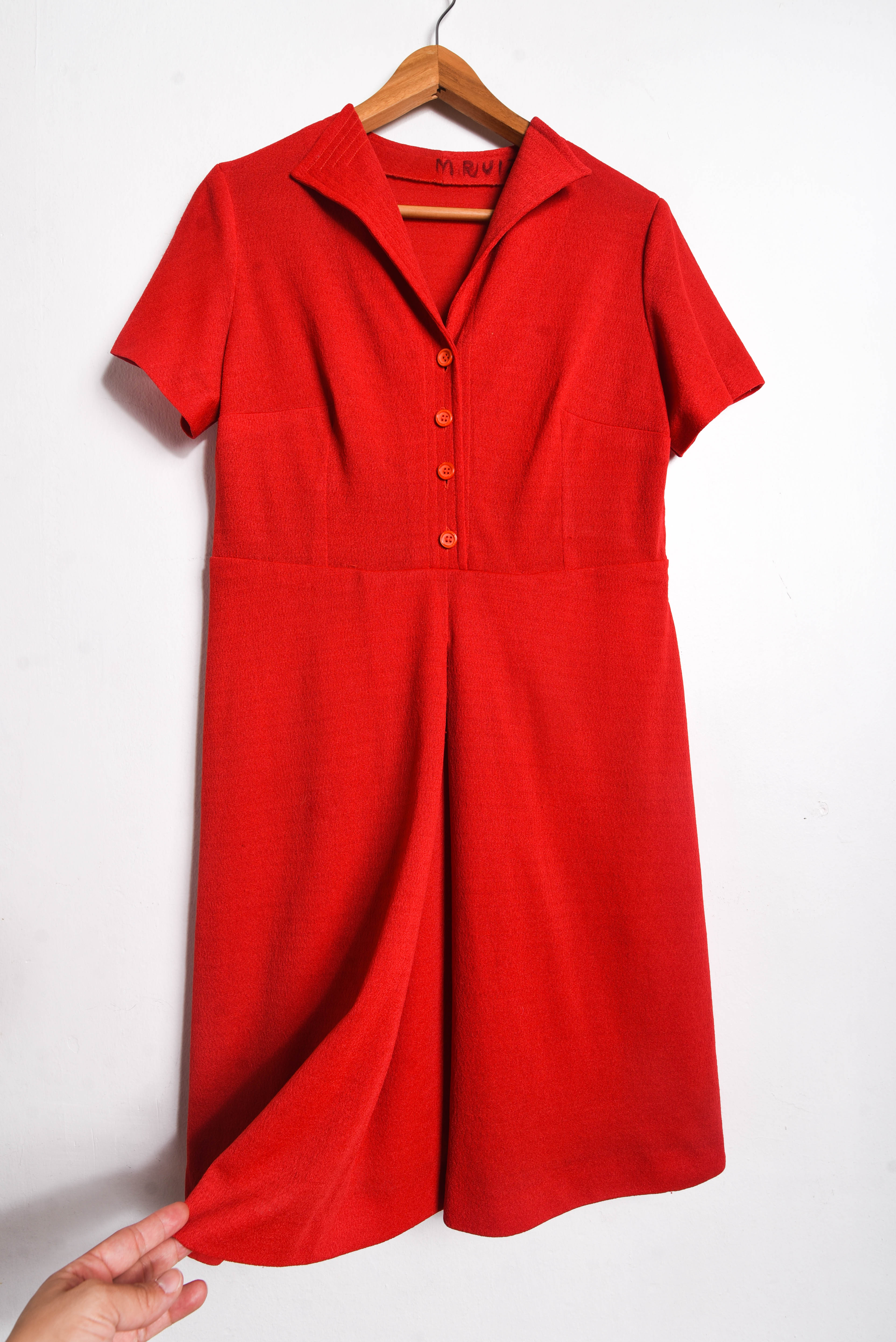 Vestido rojo 70s