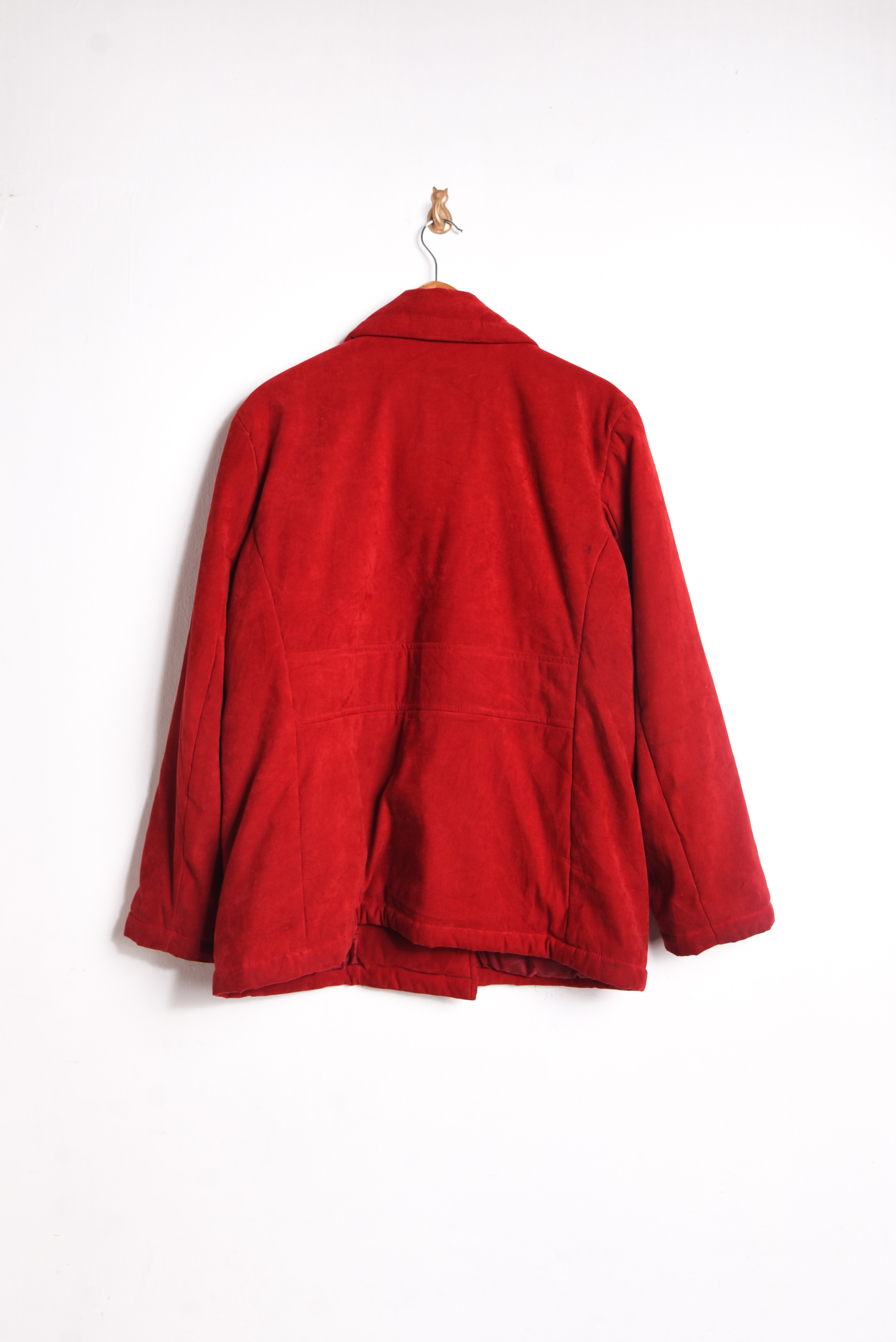 Chaqueta roja acolchada 90s
