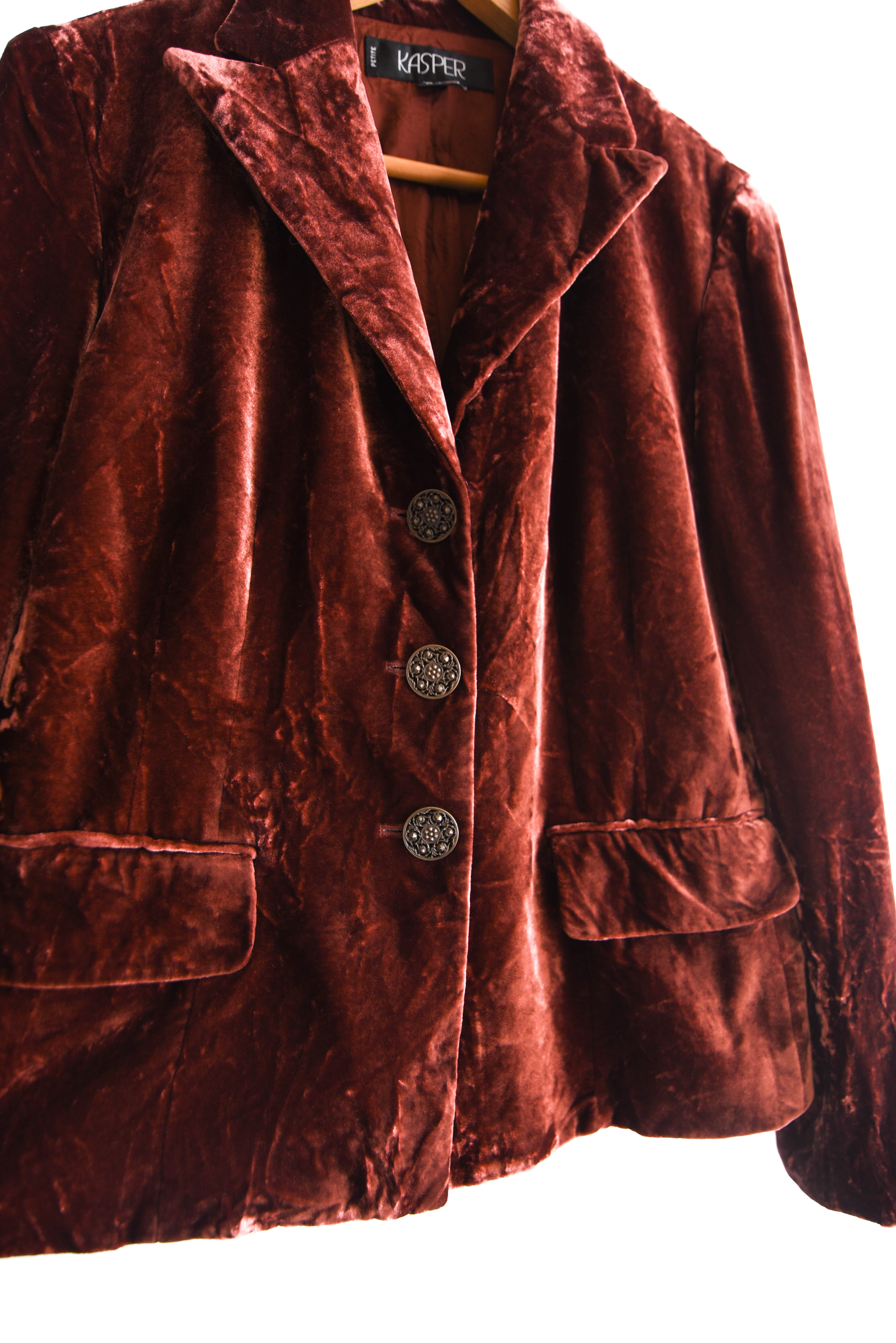 Blazer granate terciopelo vintage