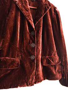 Blazer granate terciopelo vintage