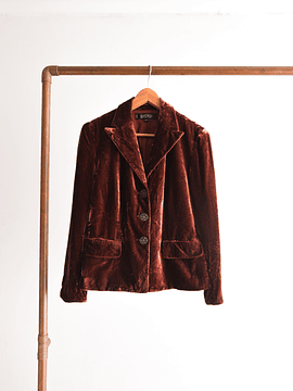 Blazer granate terciopelo vintage