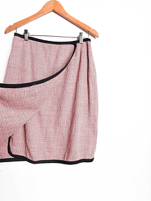 Falda rosa grilla 90s