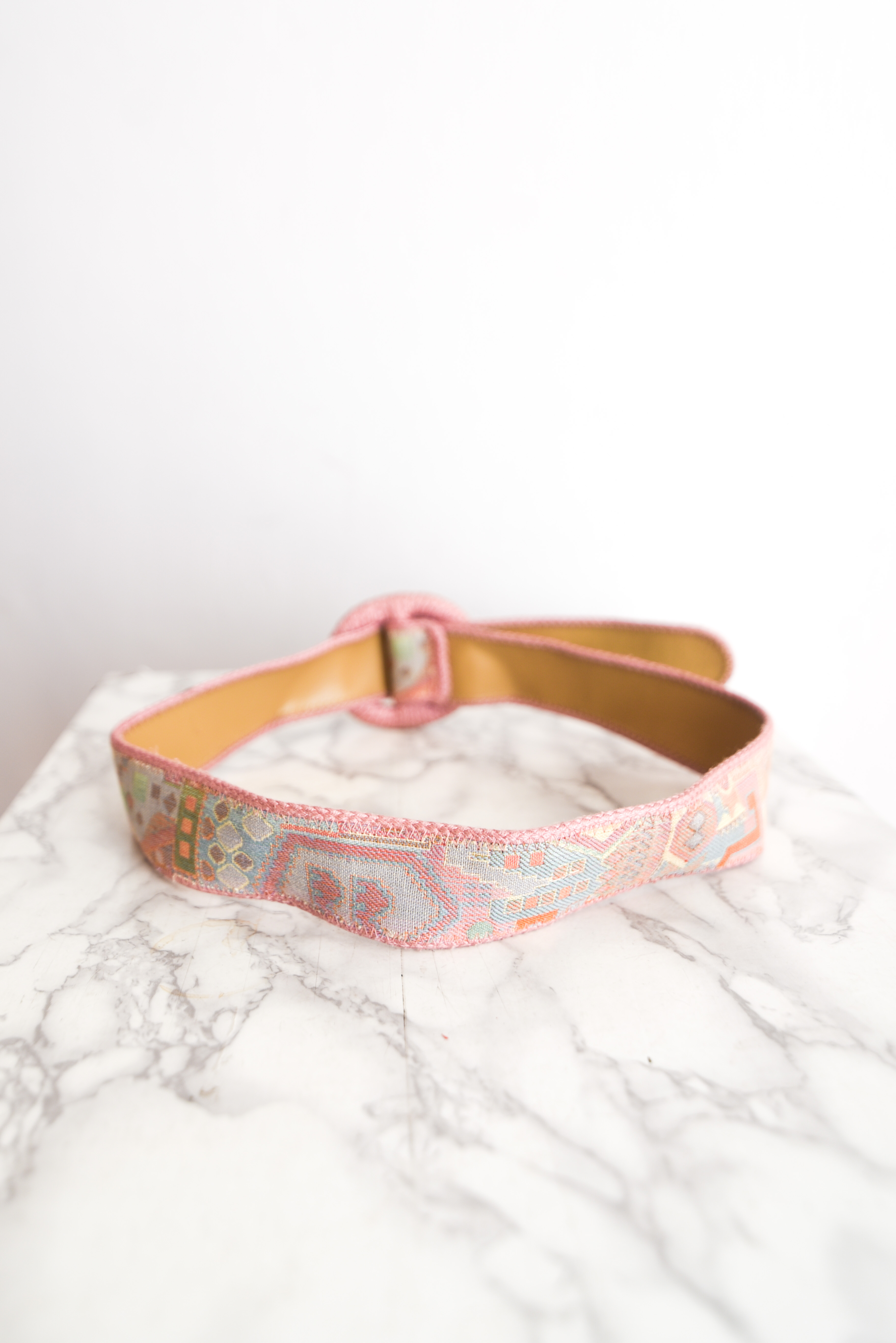Cinturón 70s rosa pastel