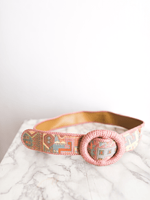 Cinturón 70s rosa pastel