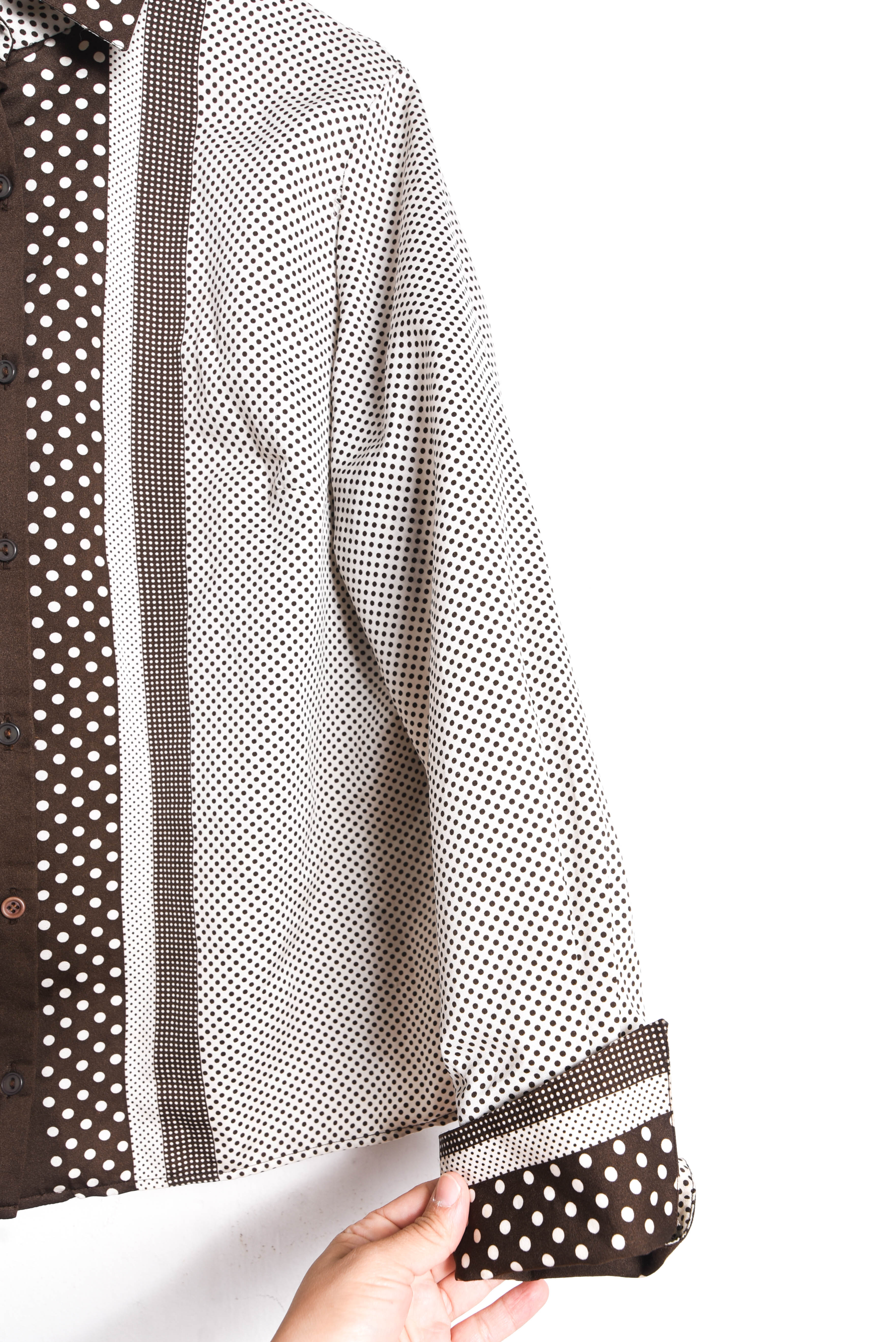 Blusa marfil dots 70s