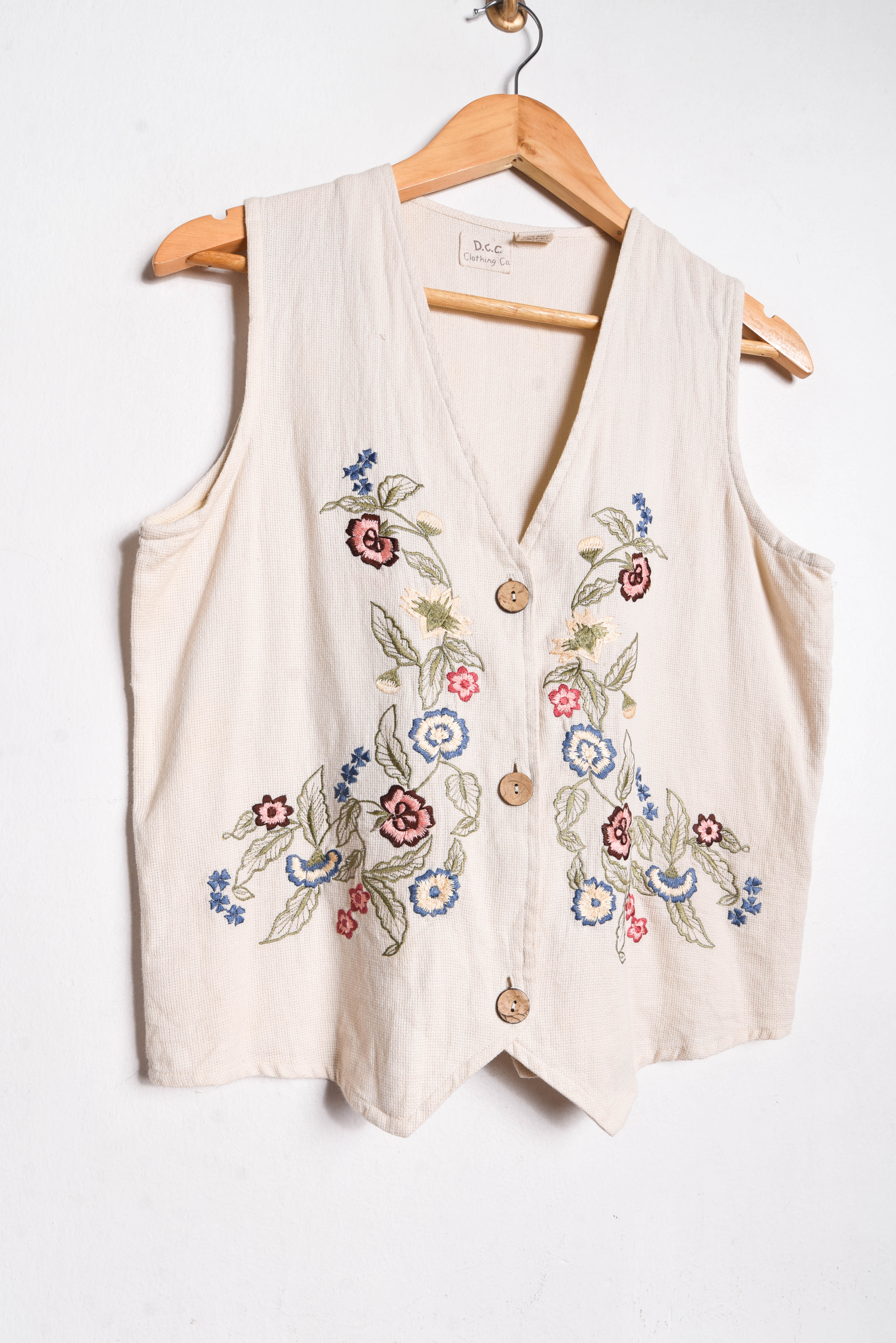 Gillet marfil bordado