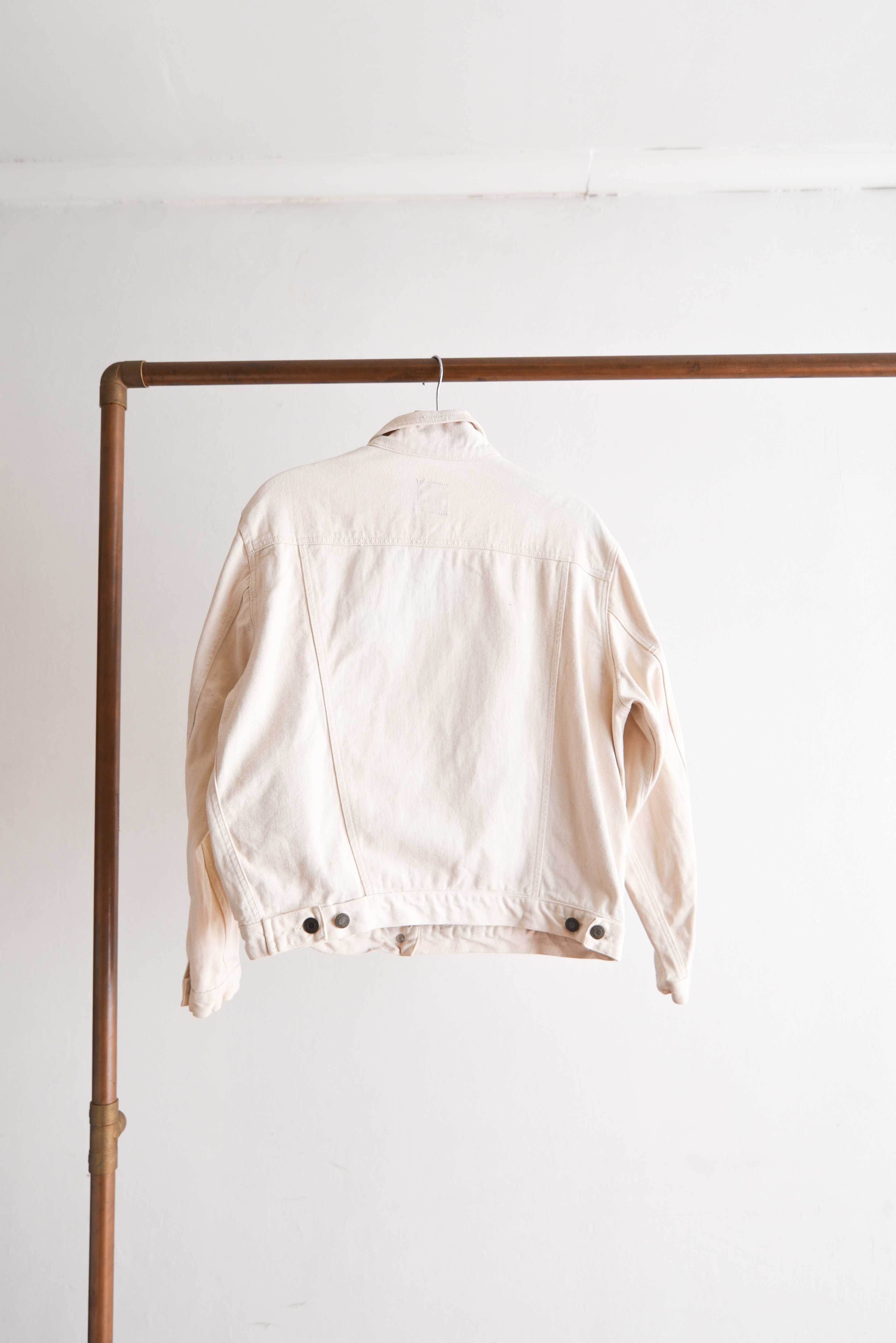 Chaqueta marfil denim 90s