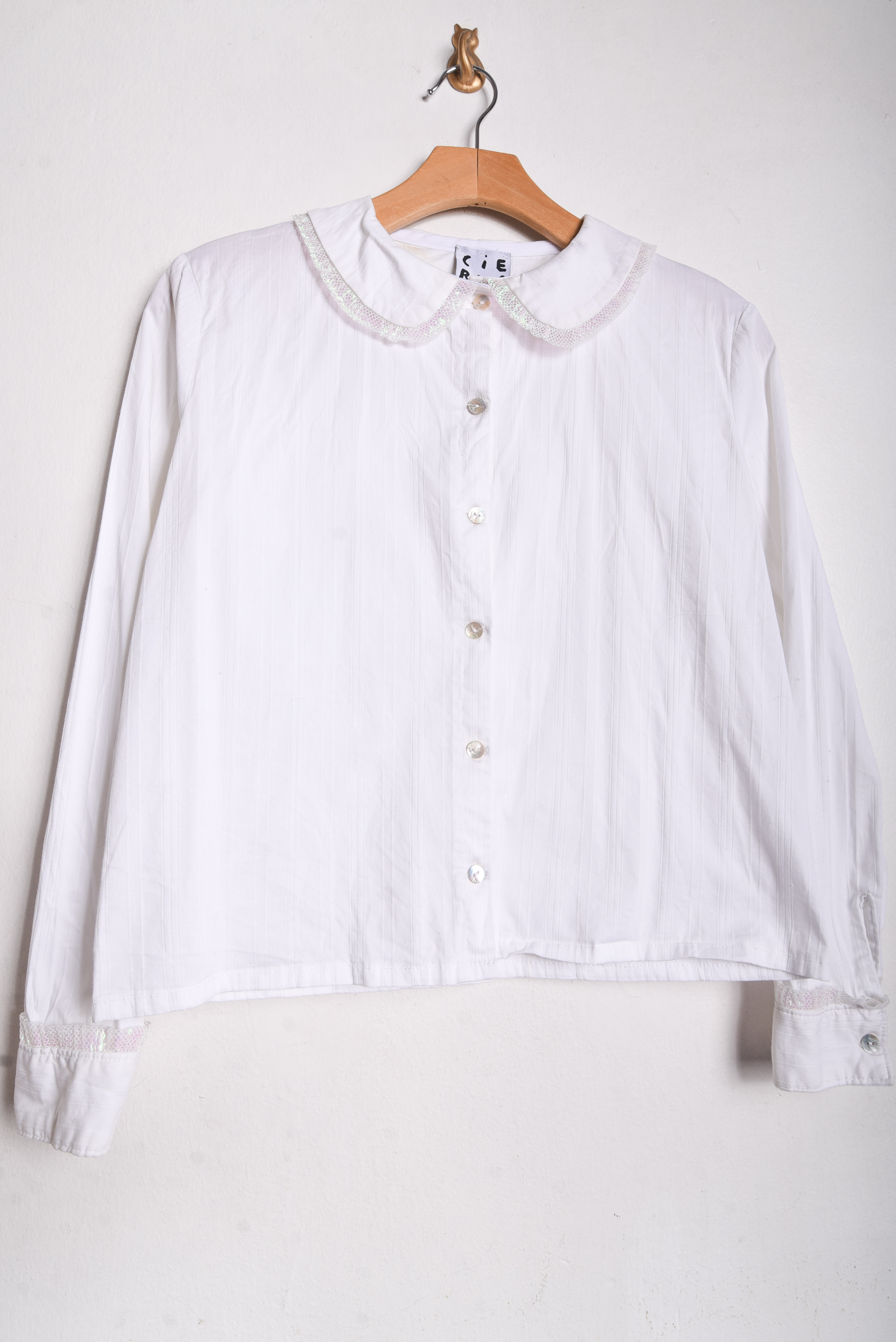Blusa blanca Cierva peter pan