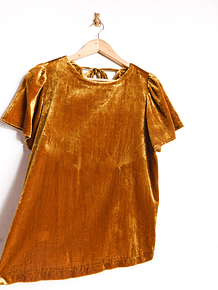 Blusa mostaza velvet