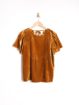 Blusa mostaza velvet