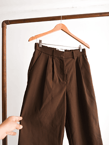 Pantalón sastrero café