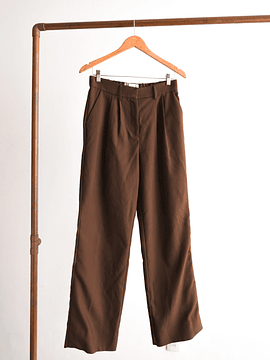 Pantalón sastrero café