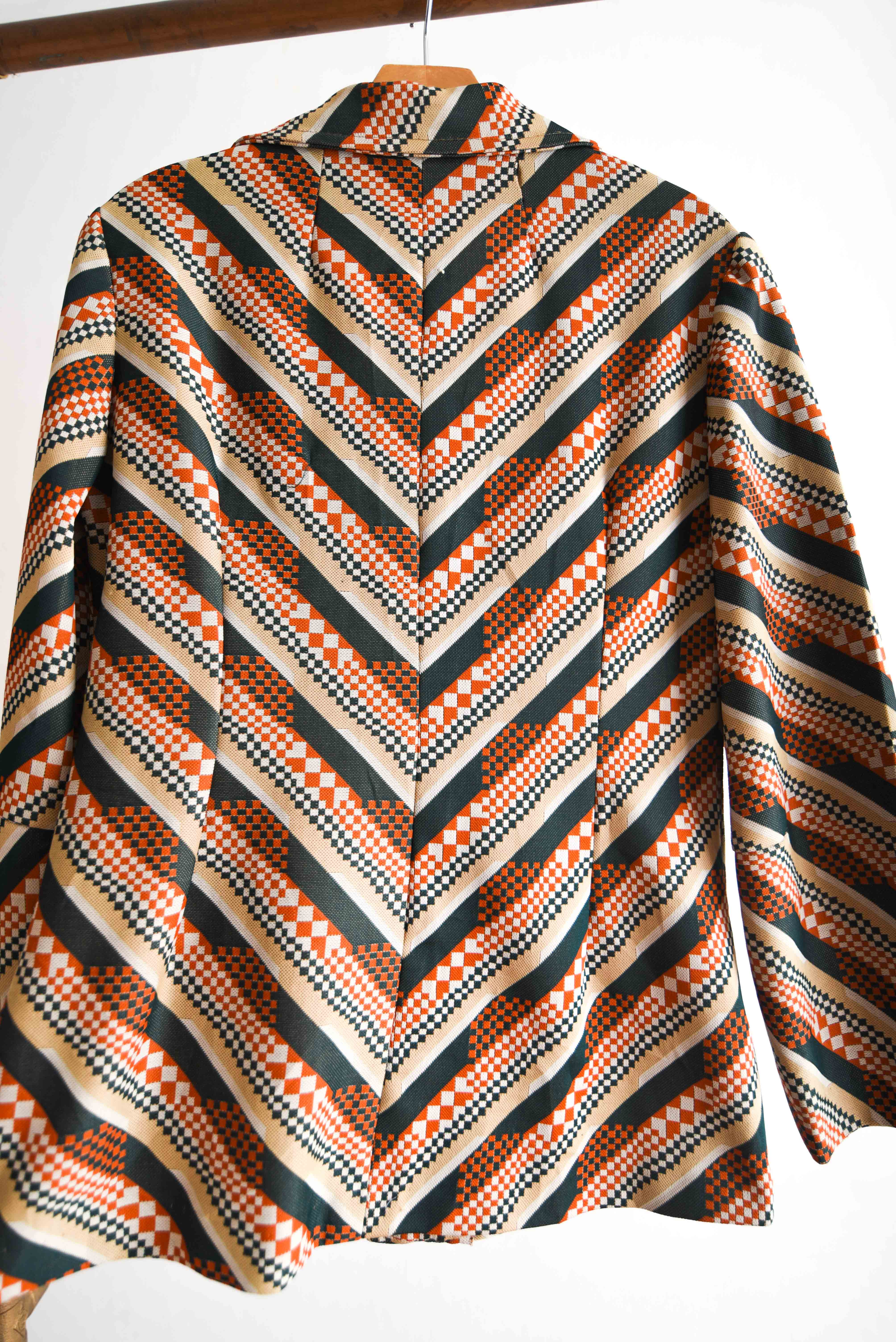 Chaqueta 70s cuadritos