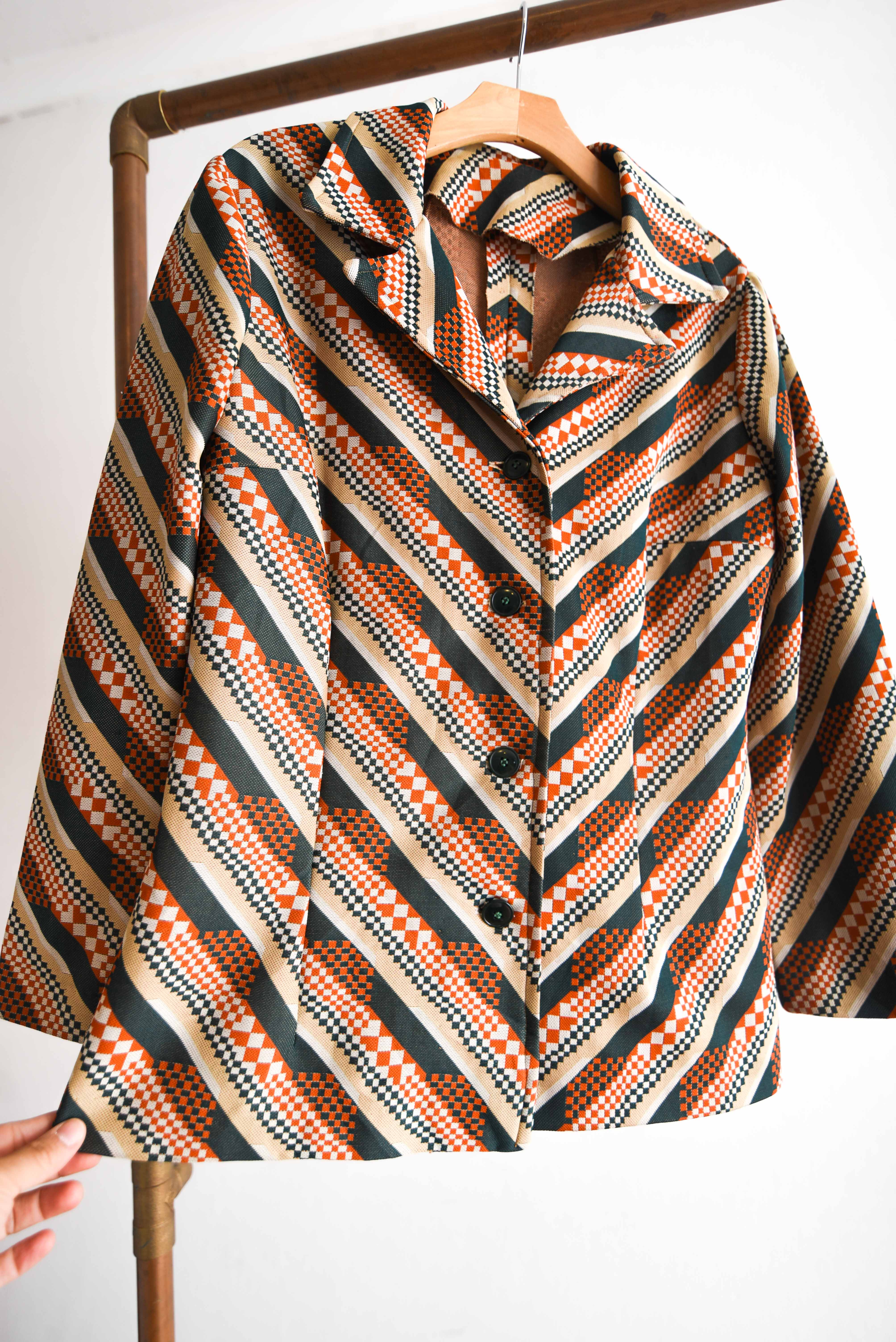 Chaqueta 70s cuadritos