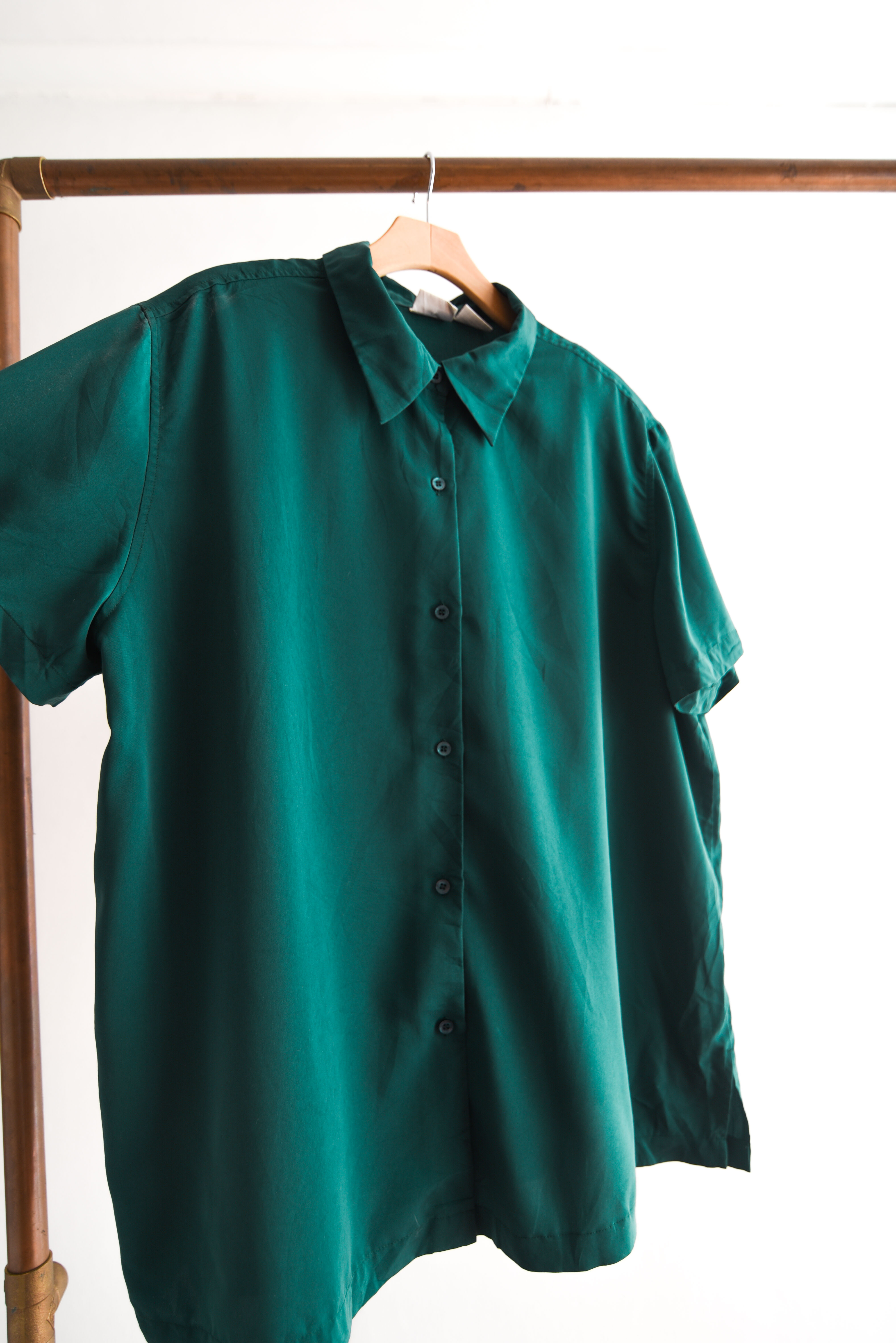 Blusa vintage verde forest