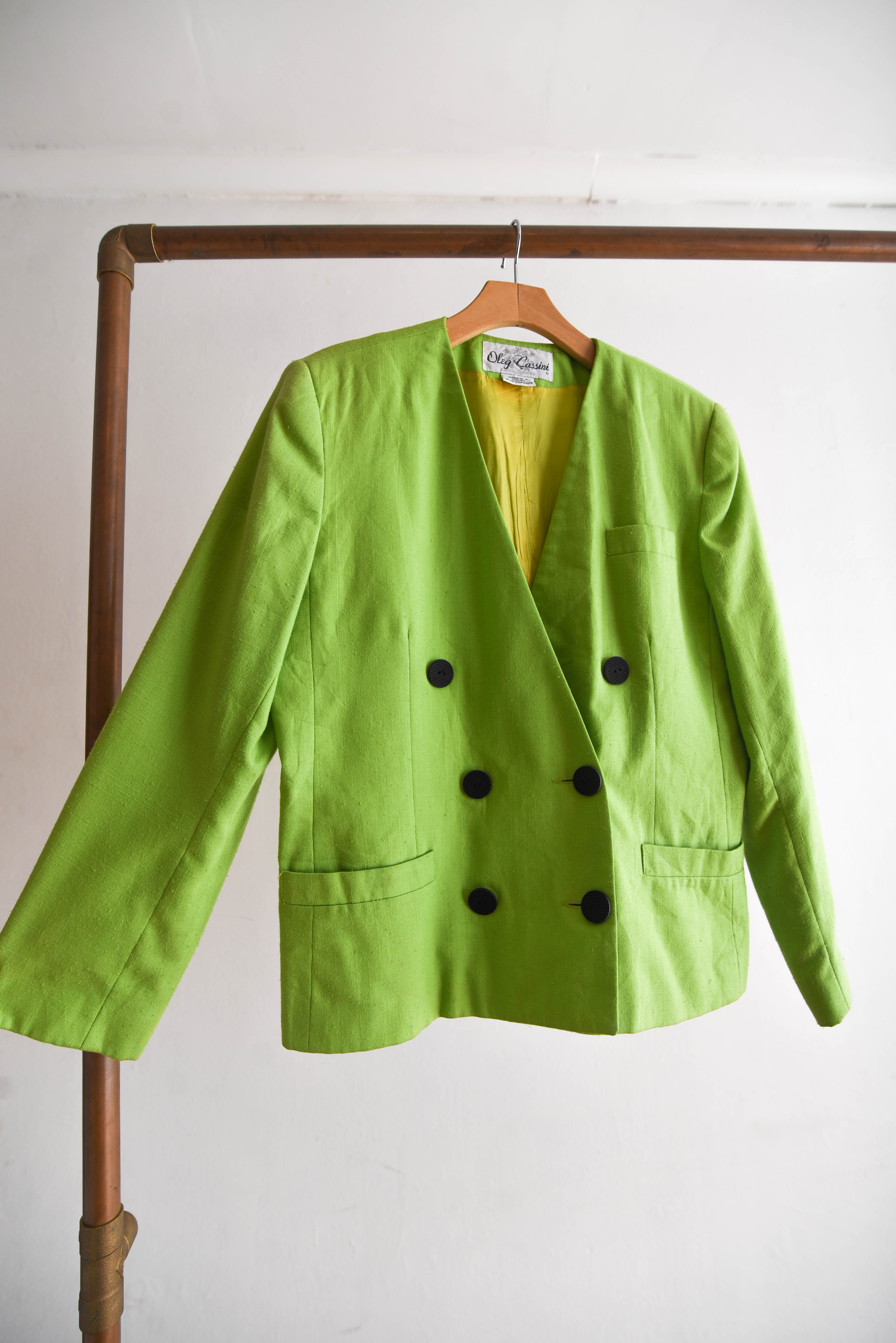 Blazer verde pistacho Oleg Cassini