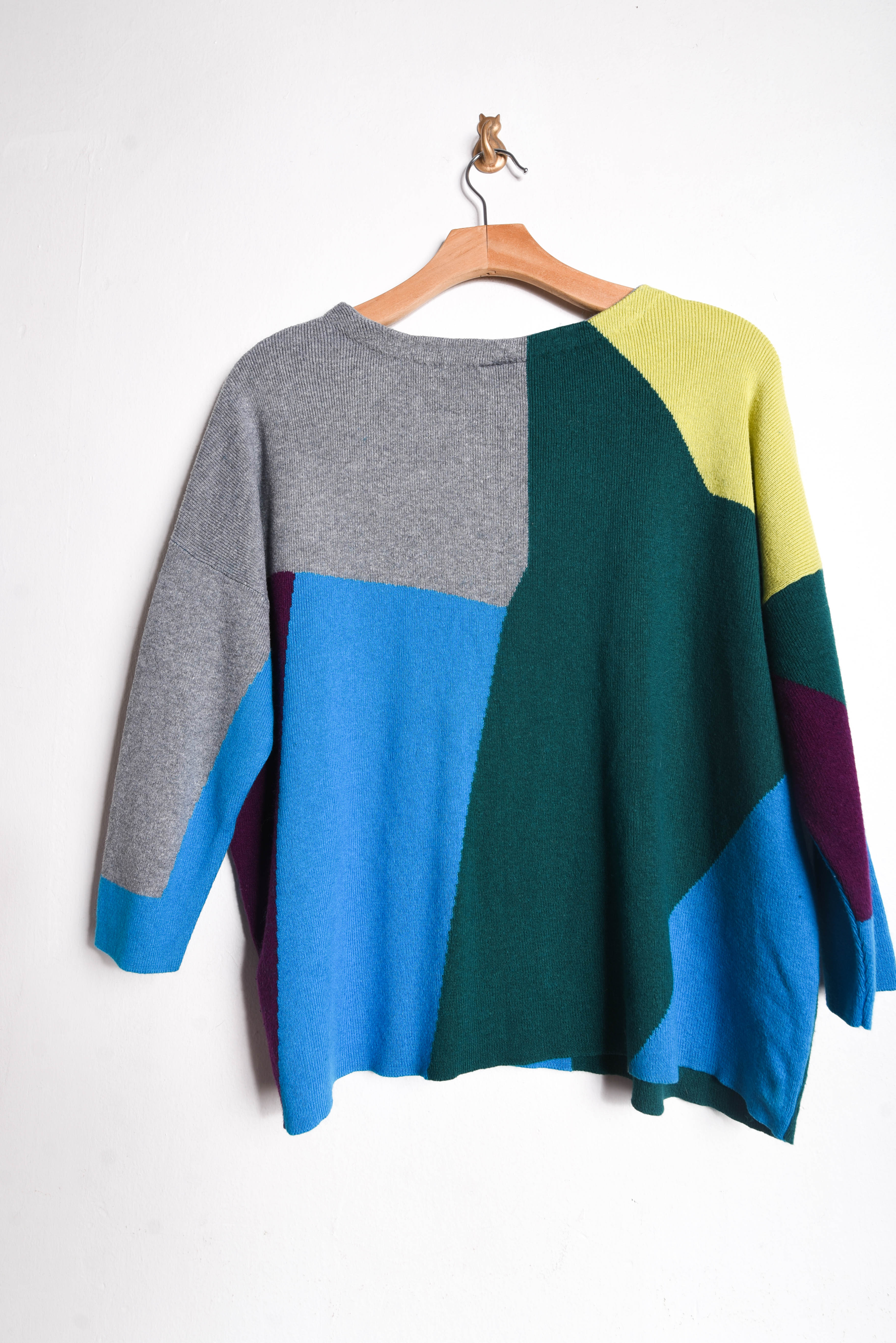 Chaleco geométrico multicolor