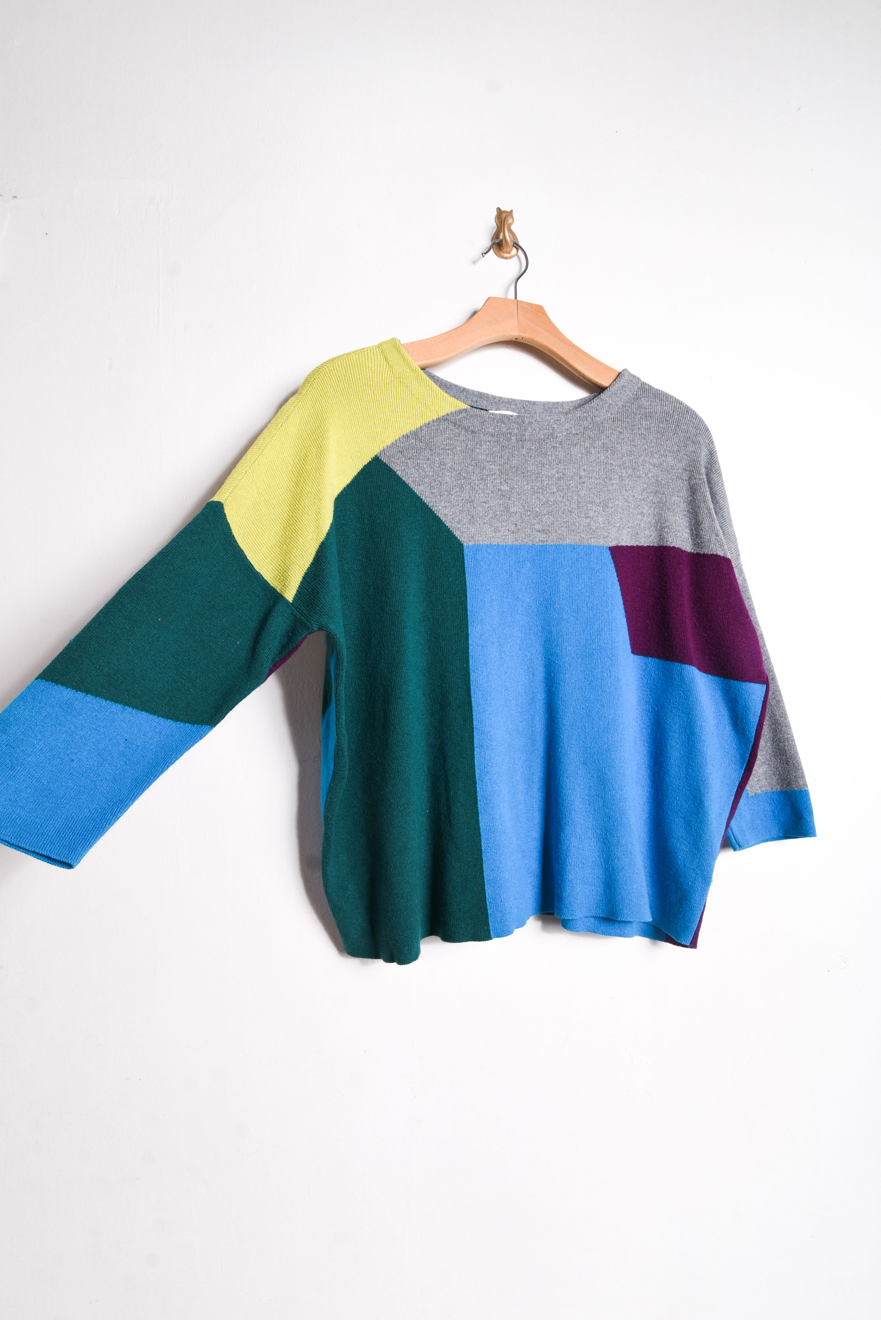 Chaleco geométrico multicolor