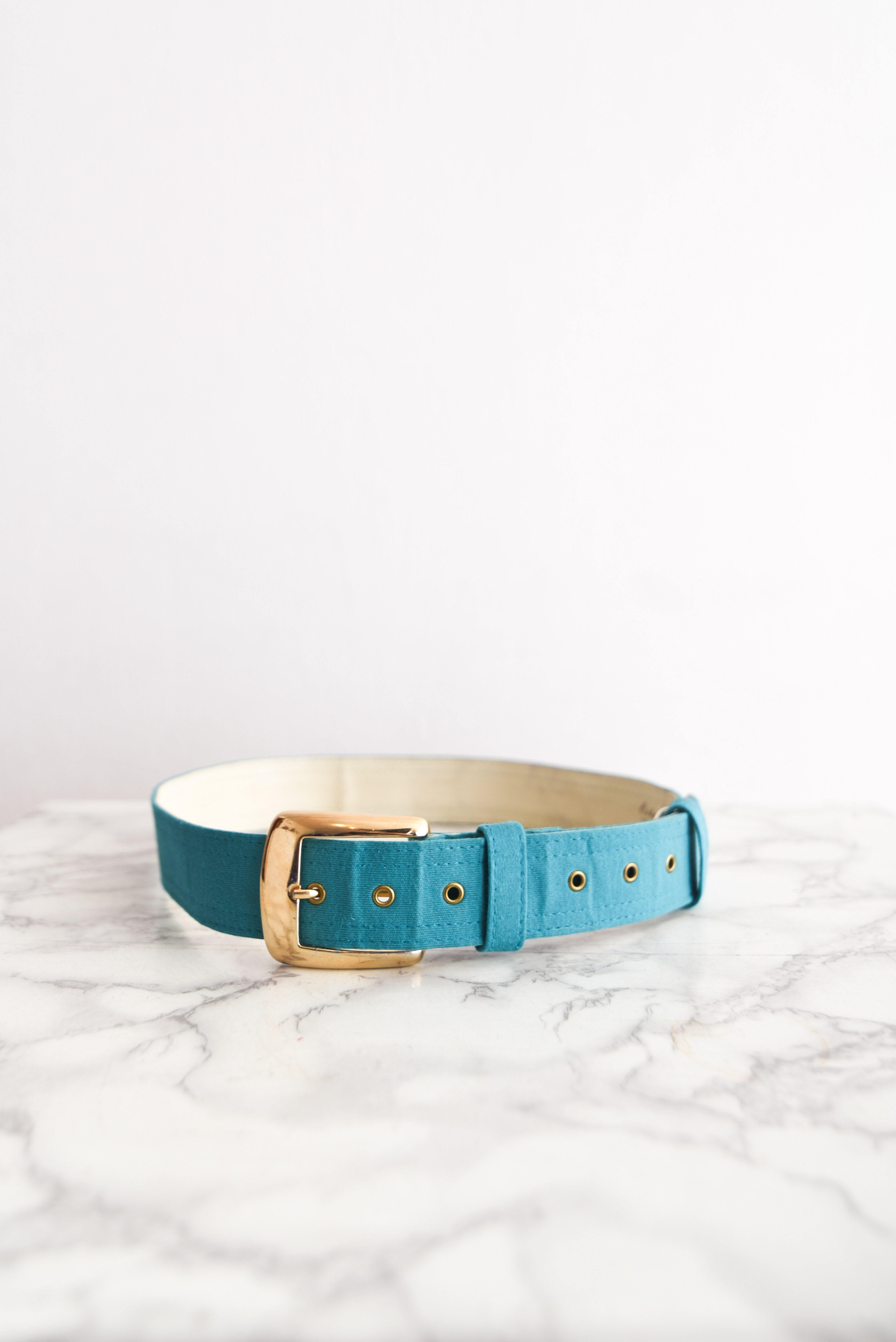Cinturón vintage verde turquesa