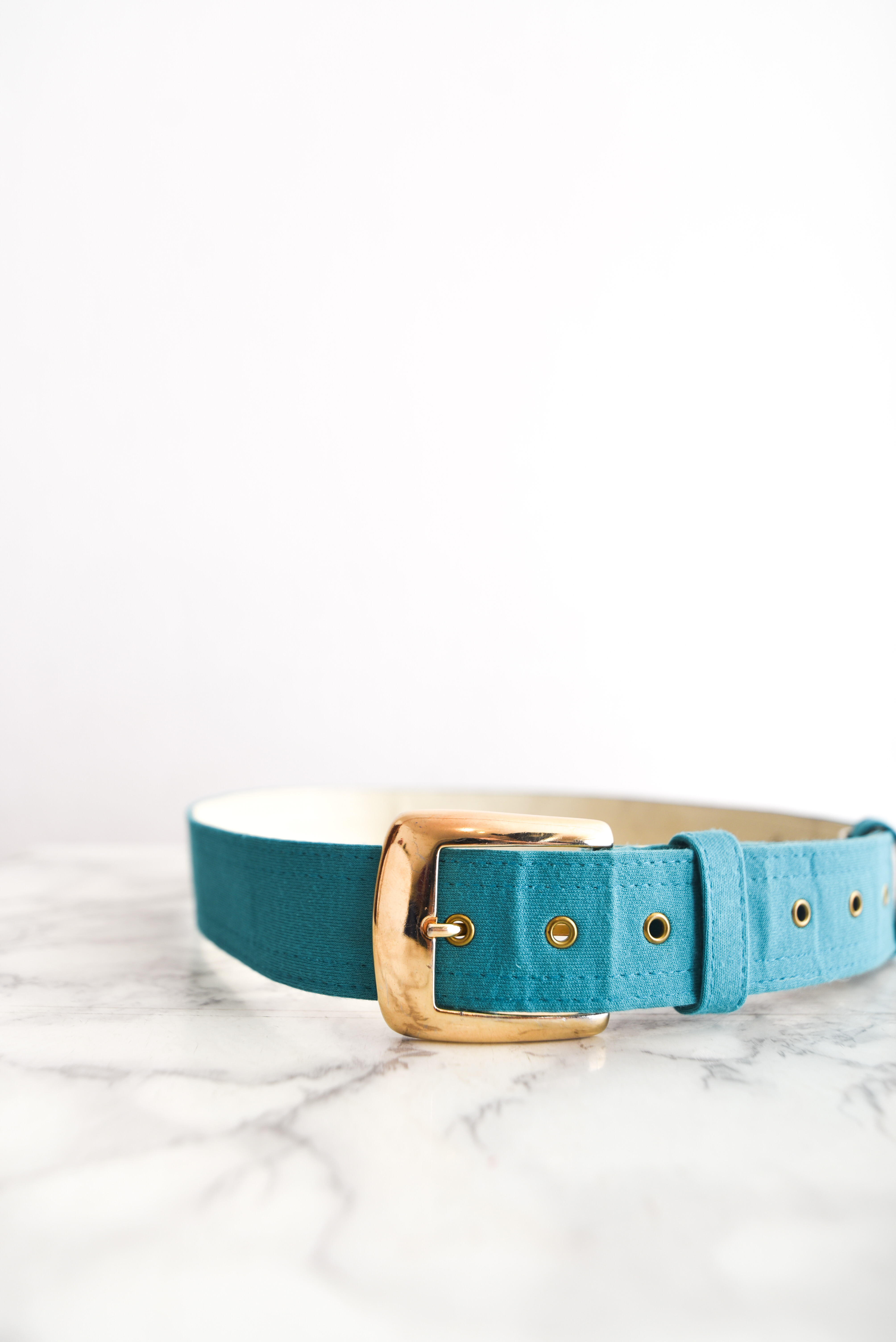 Cinturón vintage verde turquesa