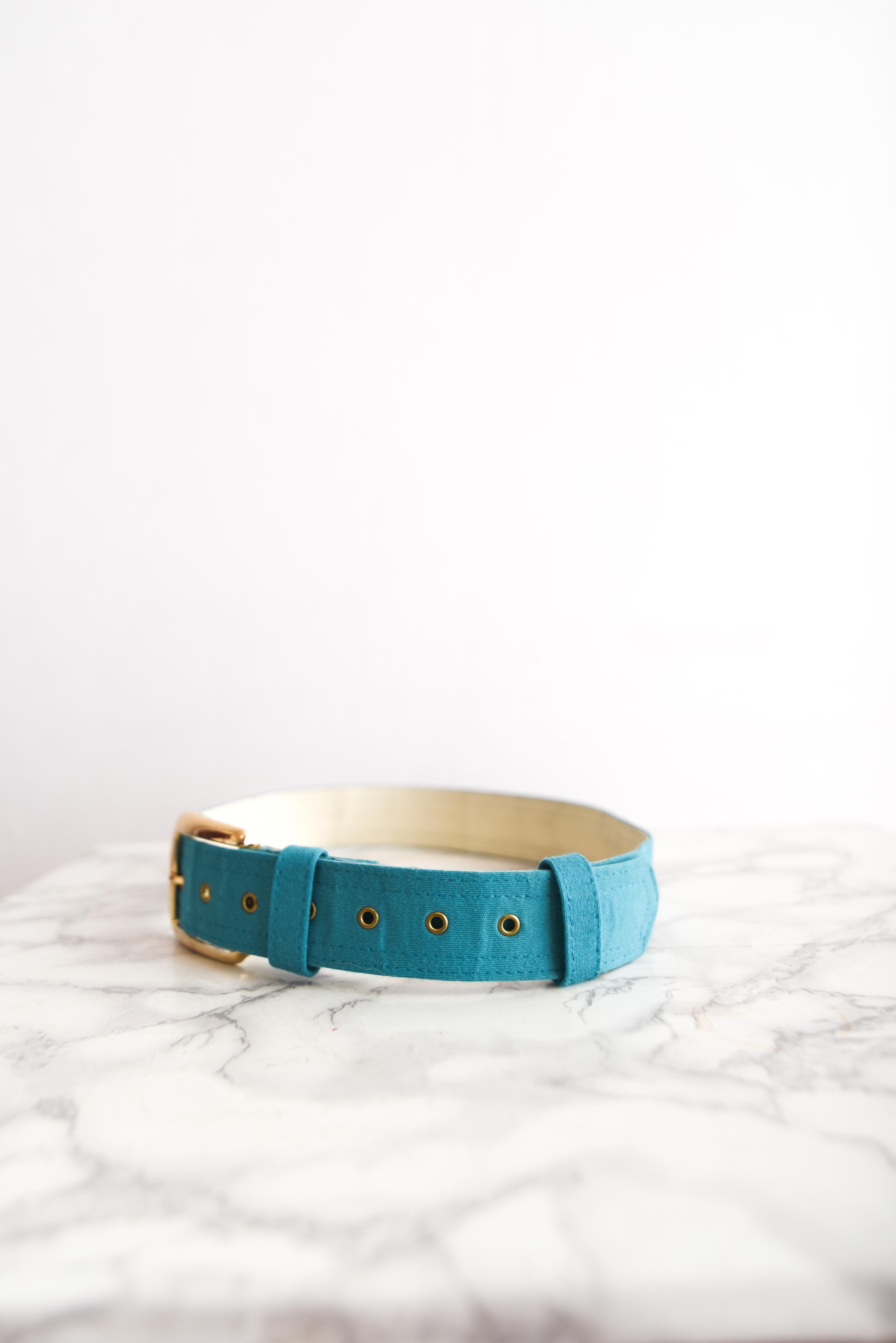 Cinturón vintage verde turquesa