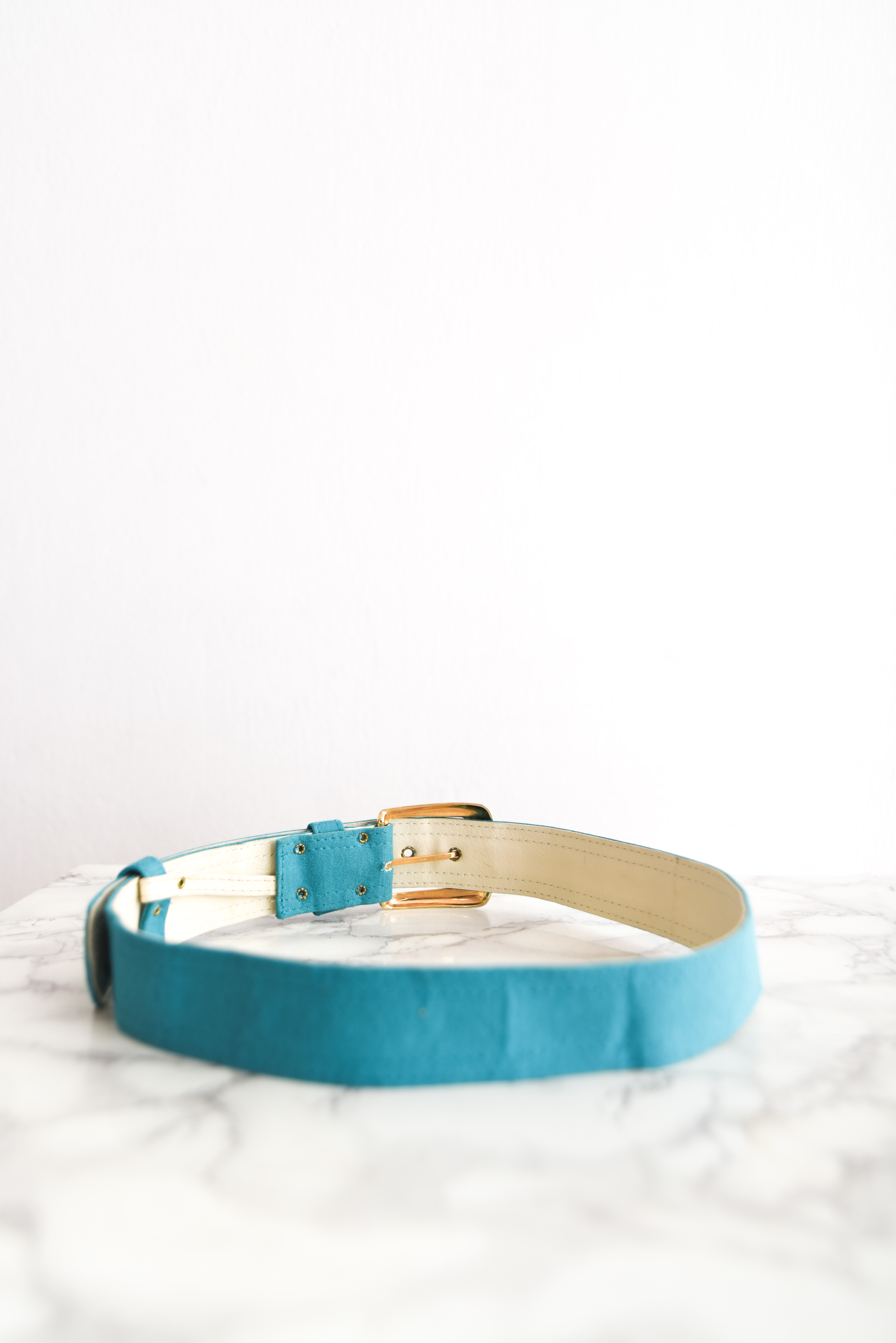 Cinturón vintage verde turquesa