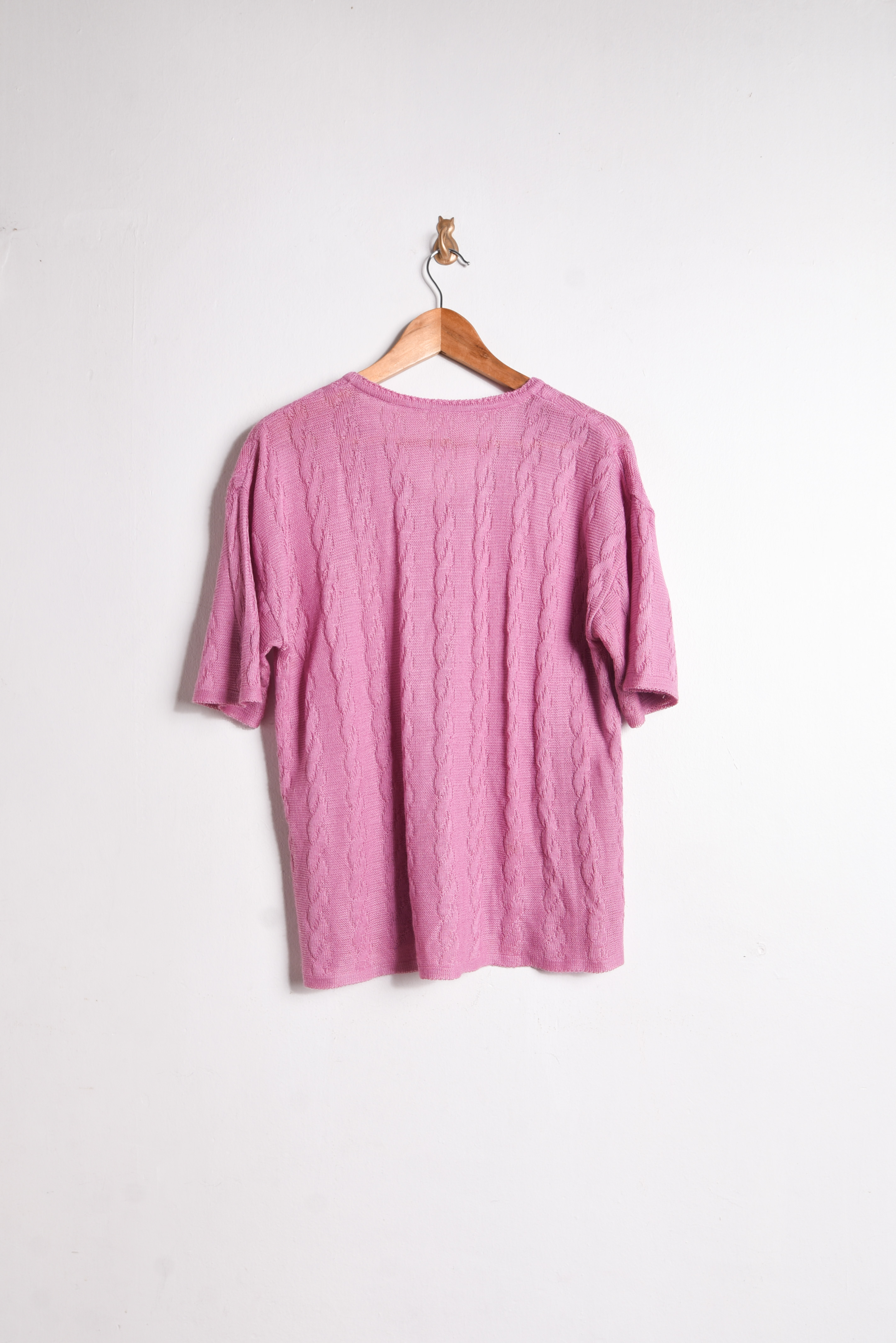 Top tejido rosa vintage