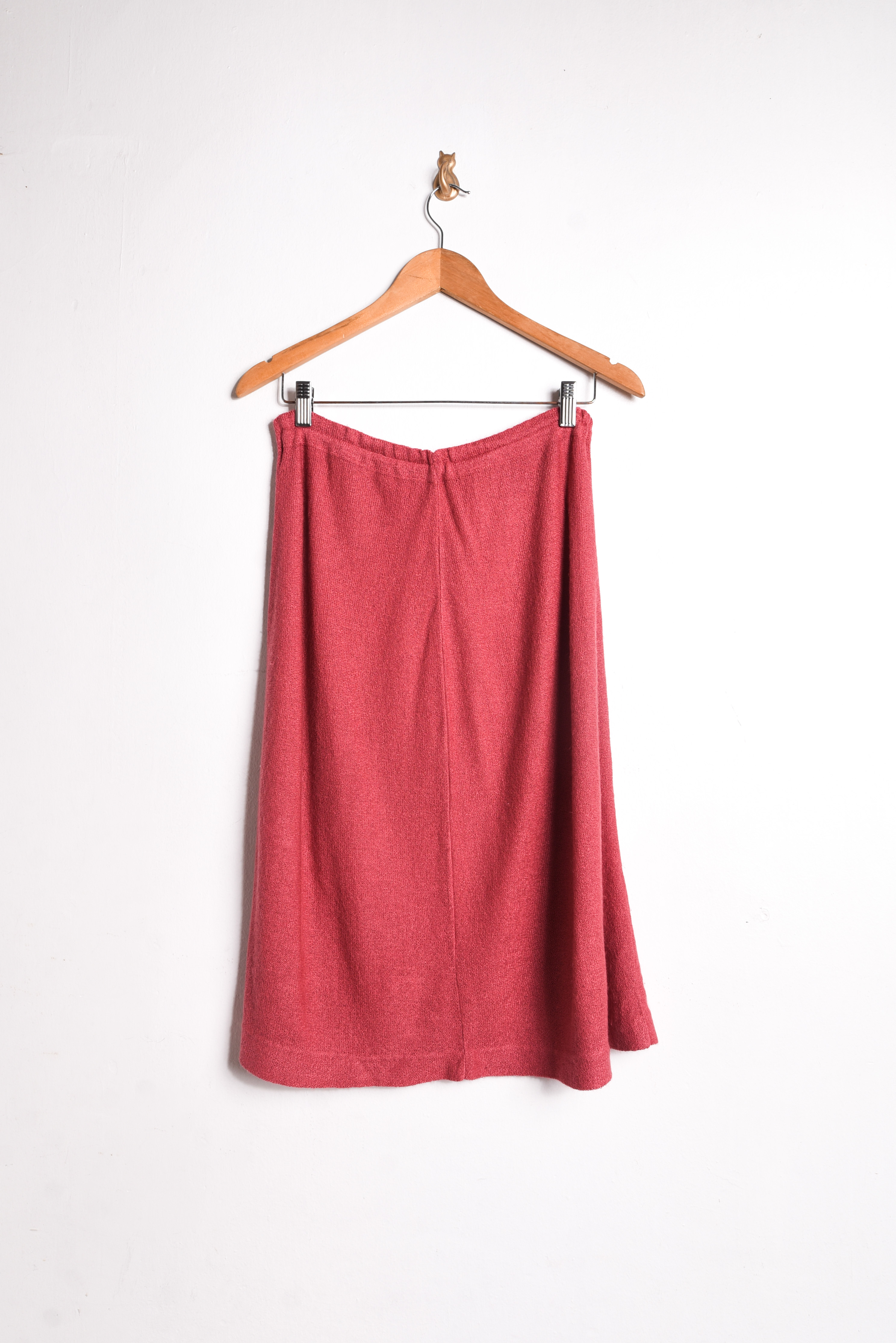 Falda tejida salmón vintage
