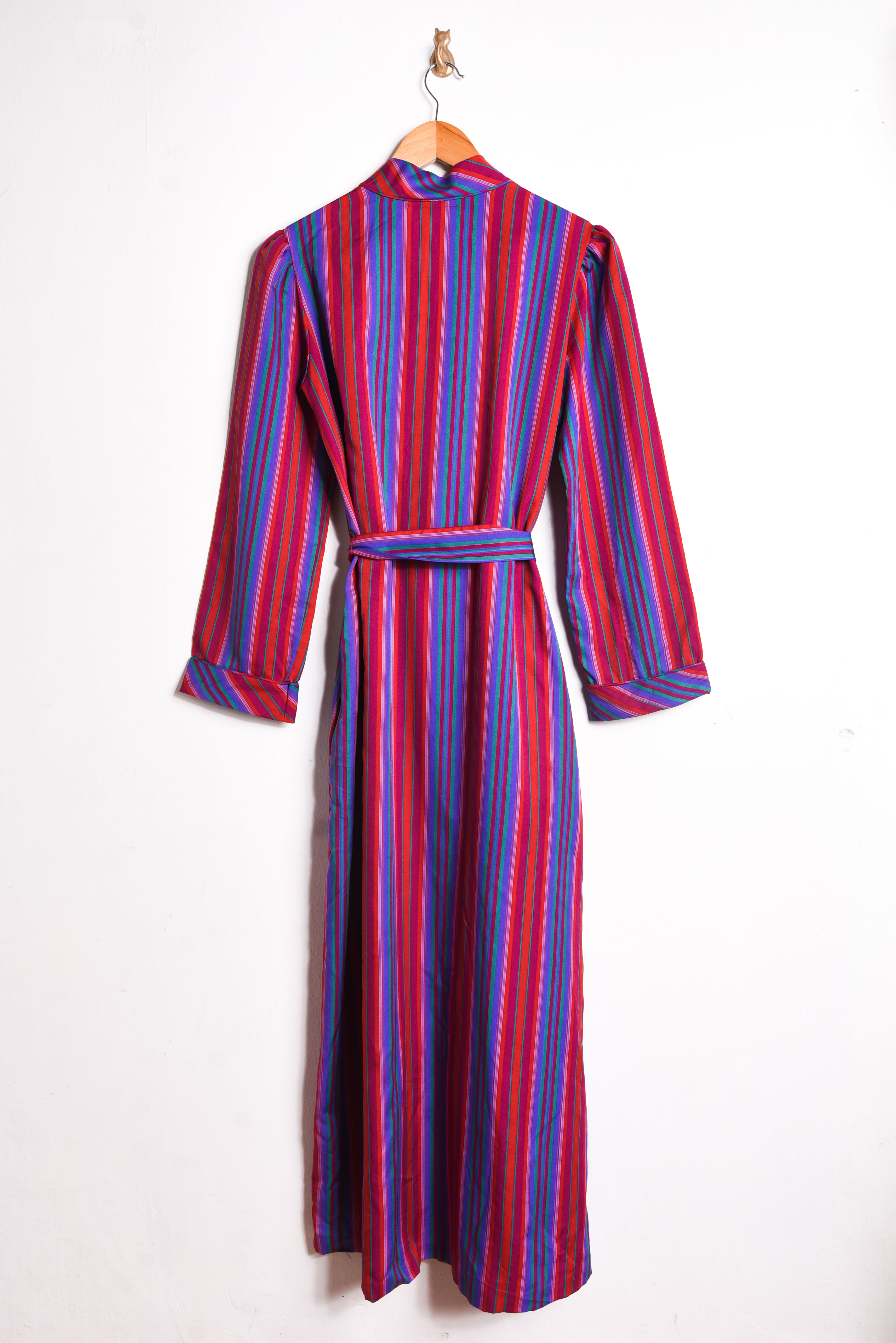 Bata lencera rayada 80s