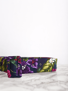 Cinturón floral purple vintage
