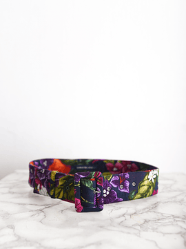 Cinturón floral purple vintage