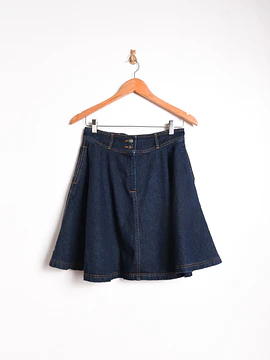 Falda denim plato