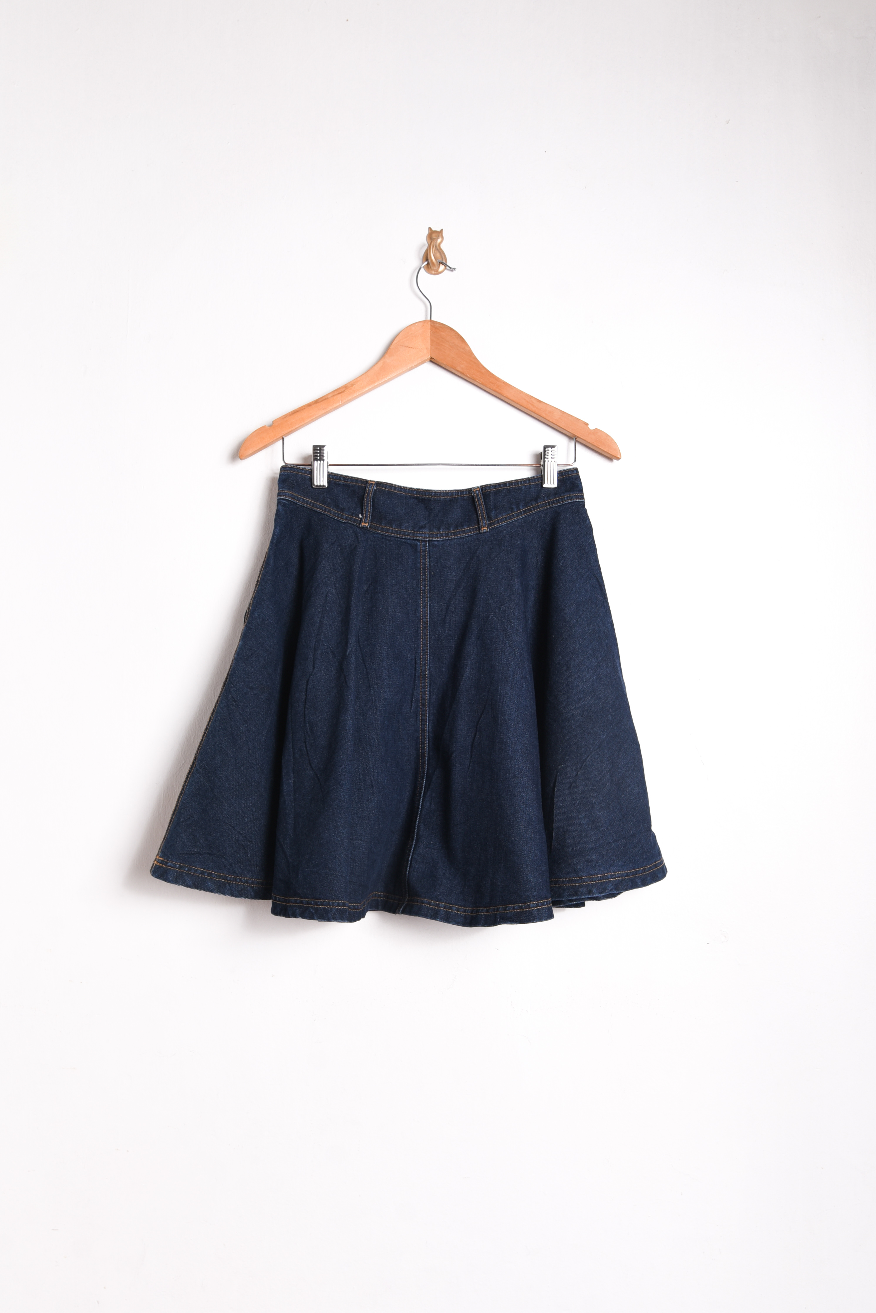 Falda denim plato