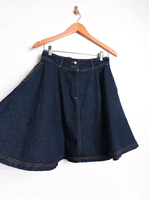 Falda denim plato