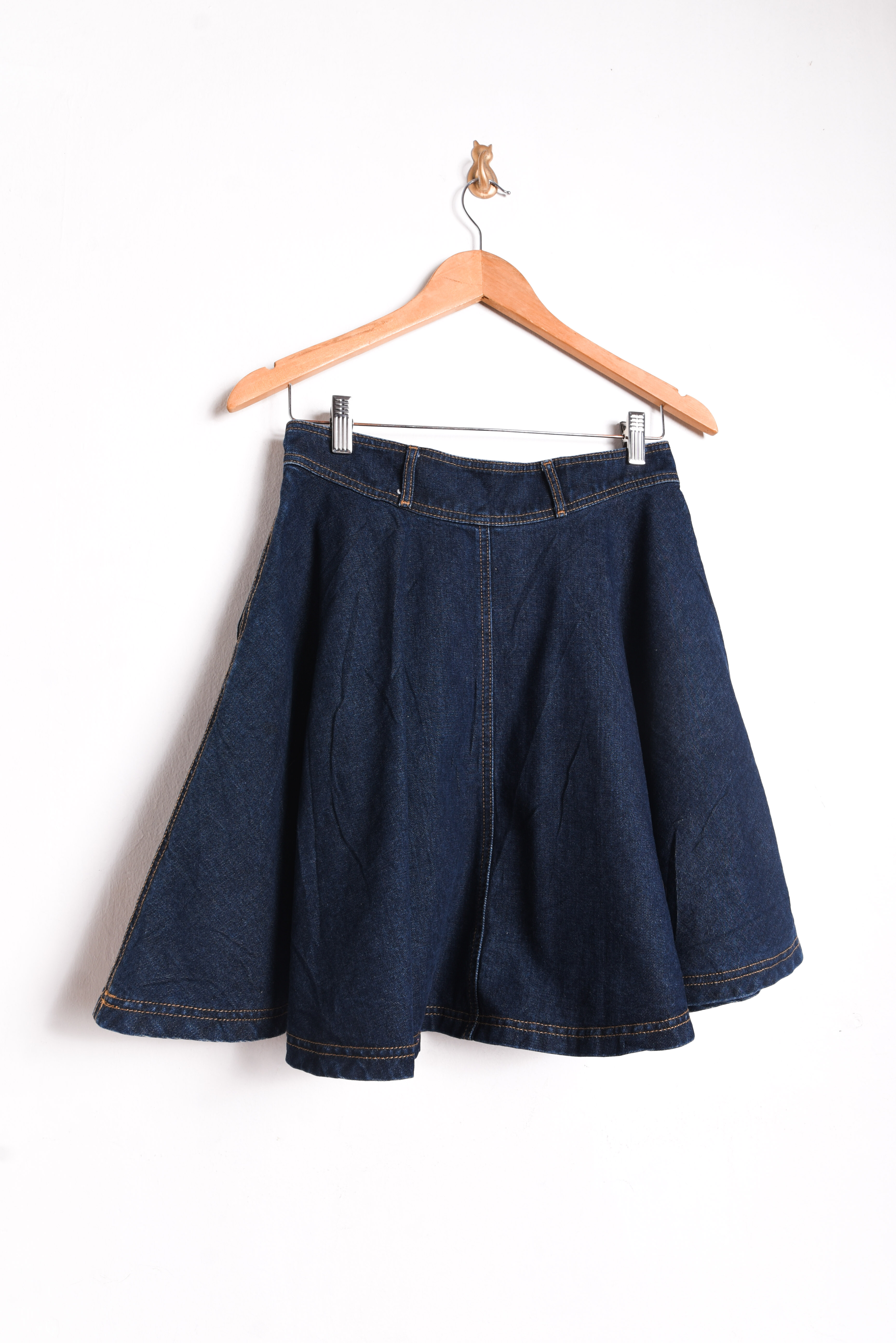Falda denim plato
