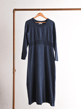 Maxi vestido azulino gingham