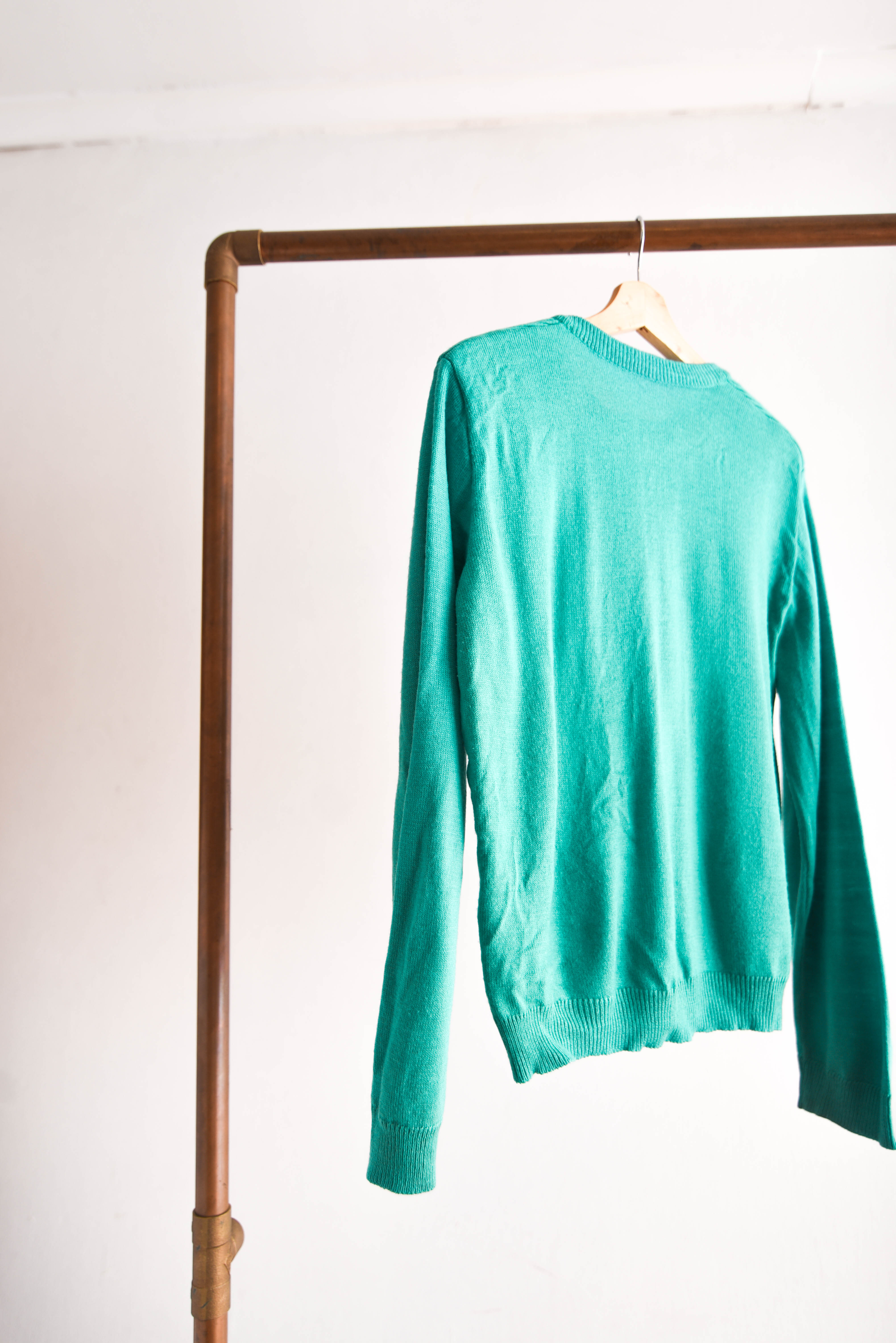 Chaleco turquesa 80s