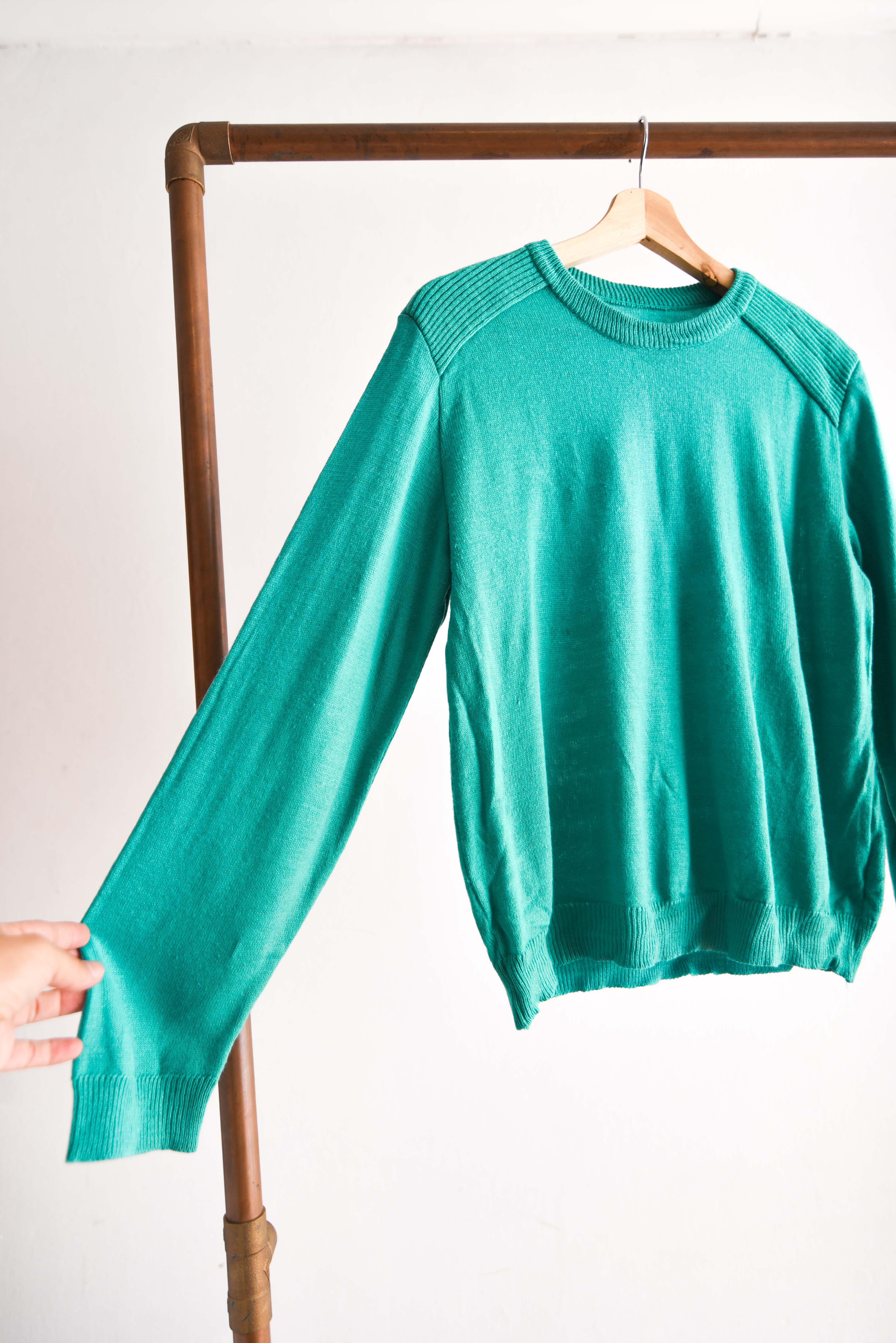 Chaleco turquesa 80s