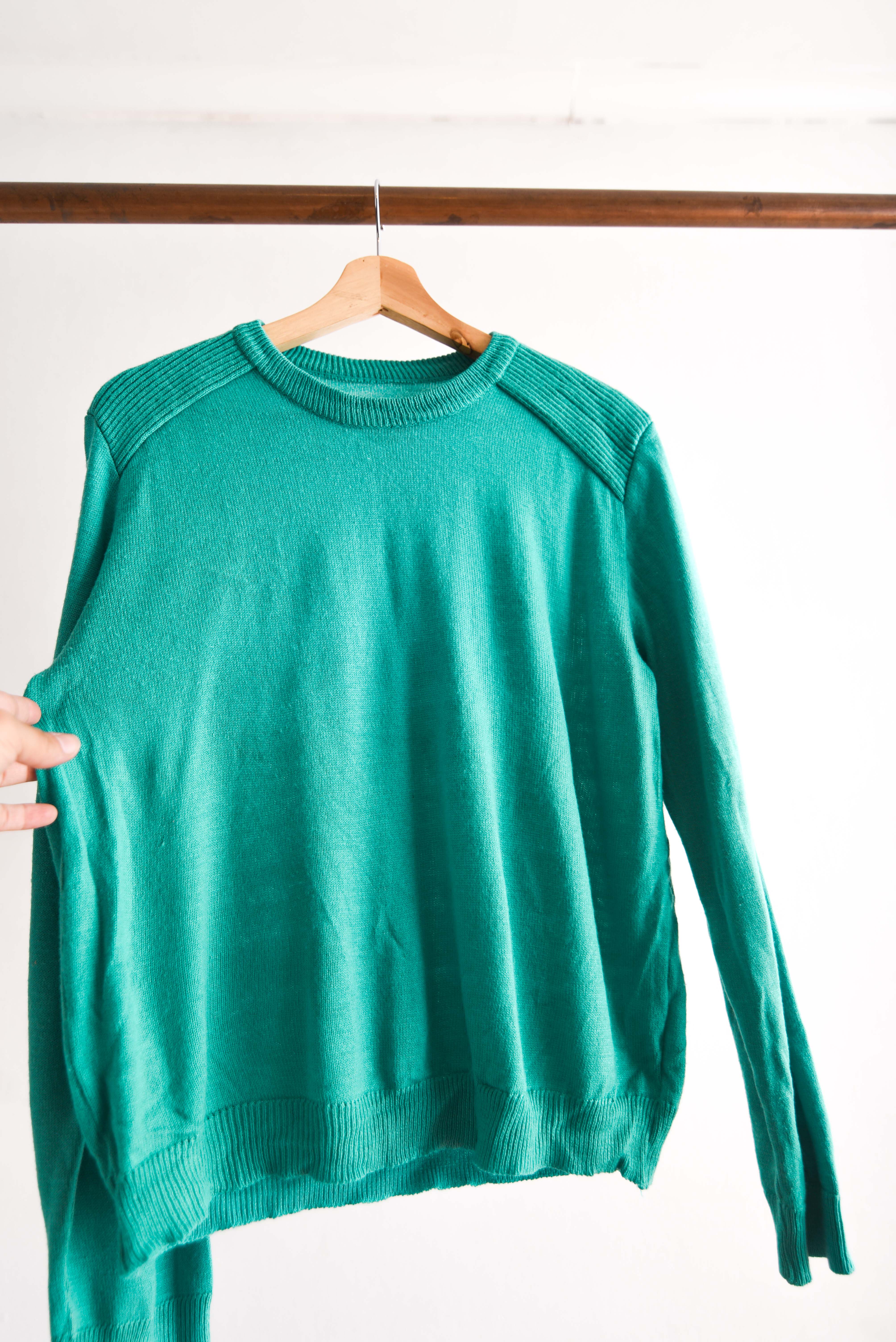 Chaleco turquesa 80s