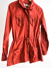 Chaqueta acinturada brick