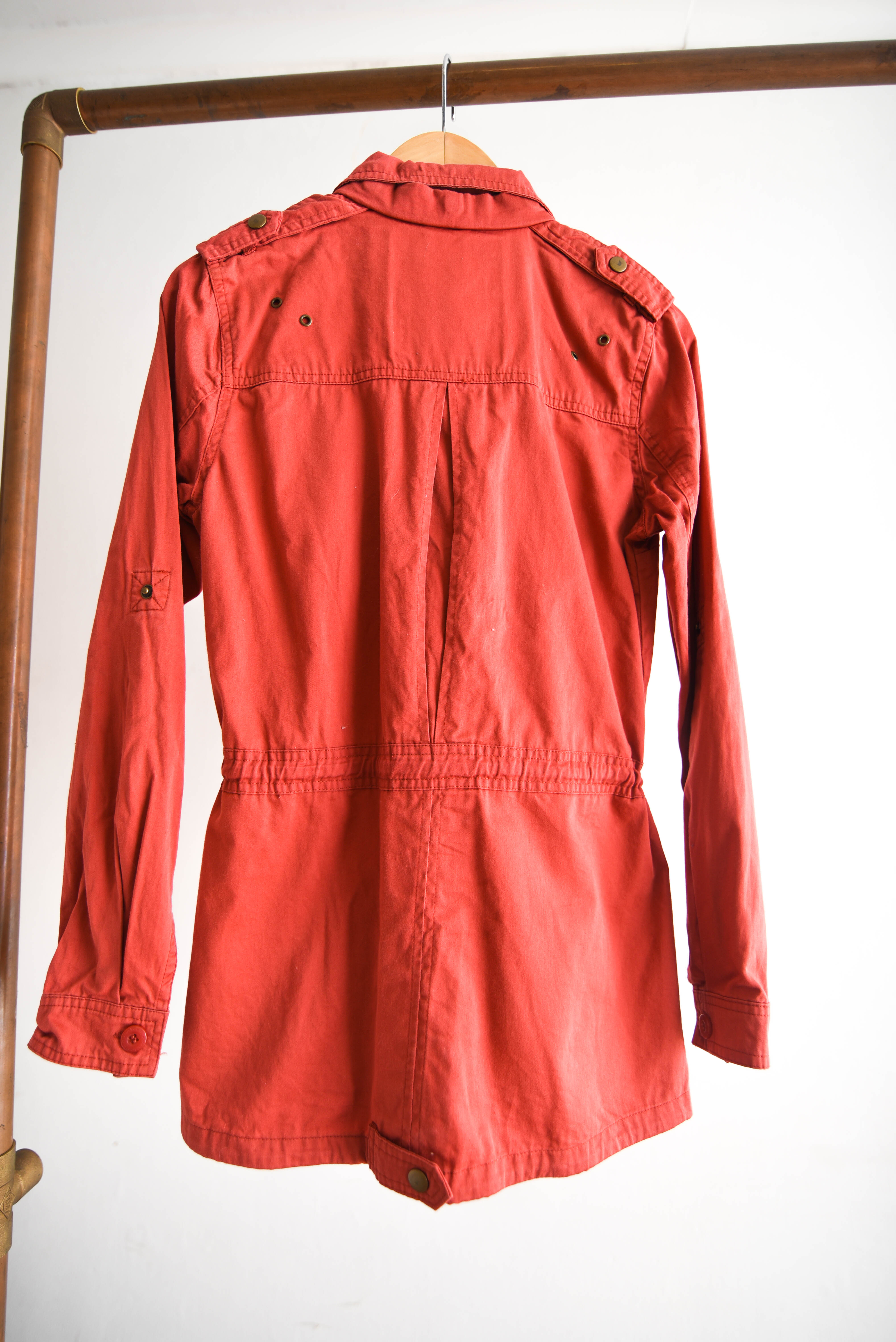 Chaqueta acinturada brick