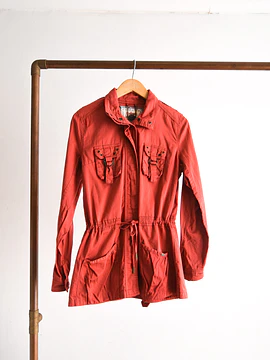 Chaqueta acinturada brick