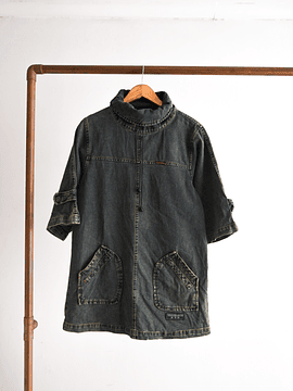 Mini vestido denim y2k