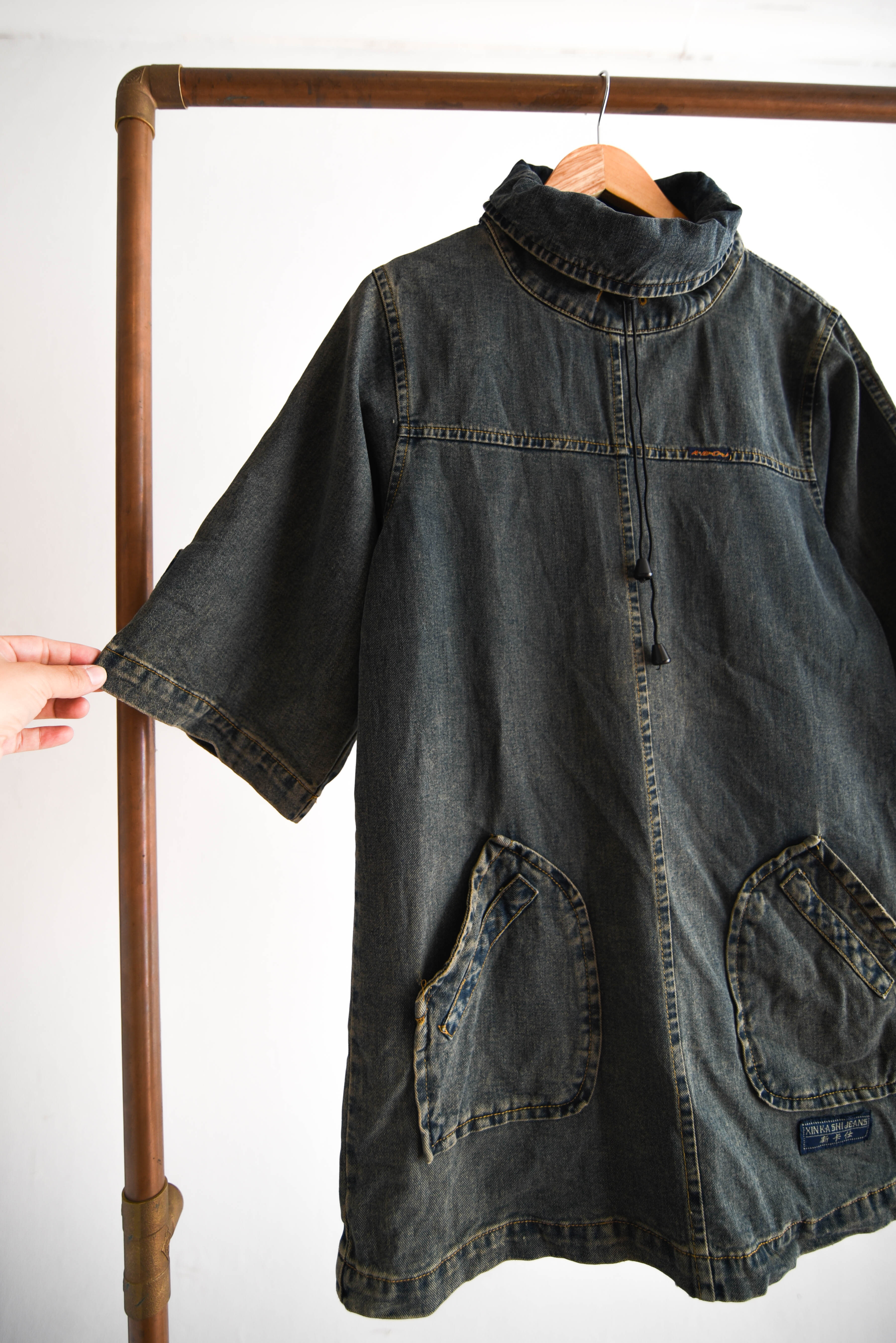 Mini vestido denim y2k