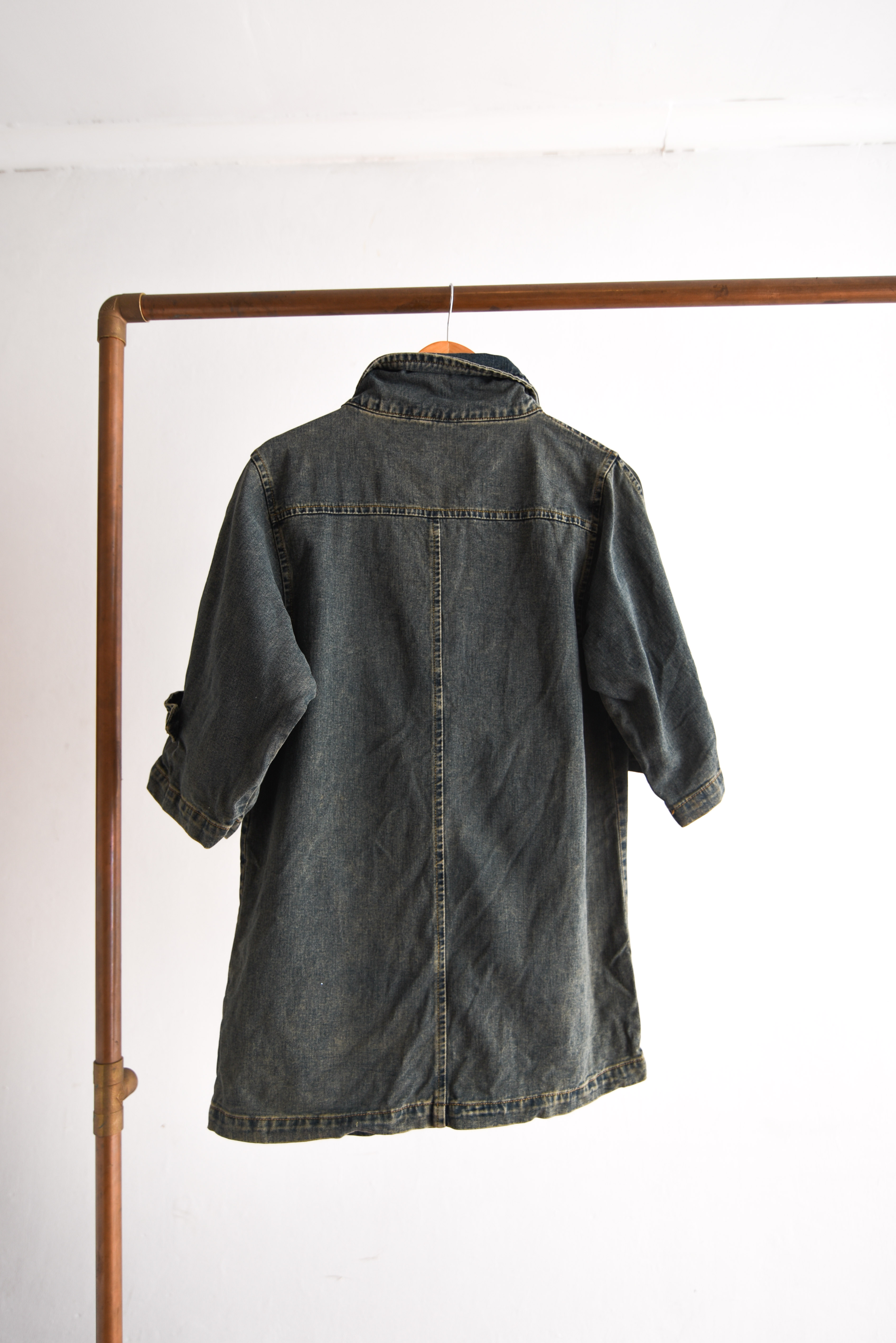 Mini vestido denim y2k