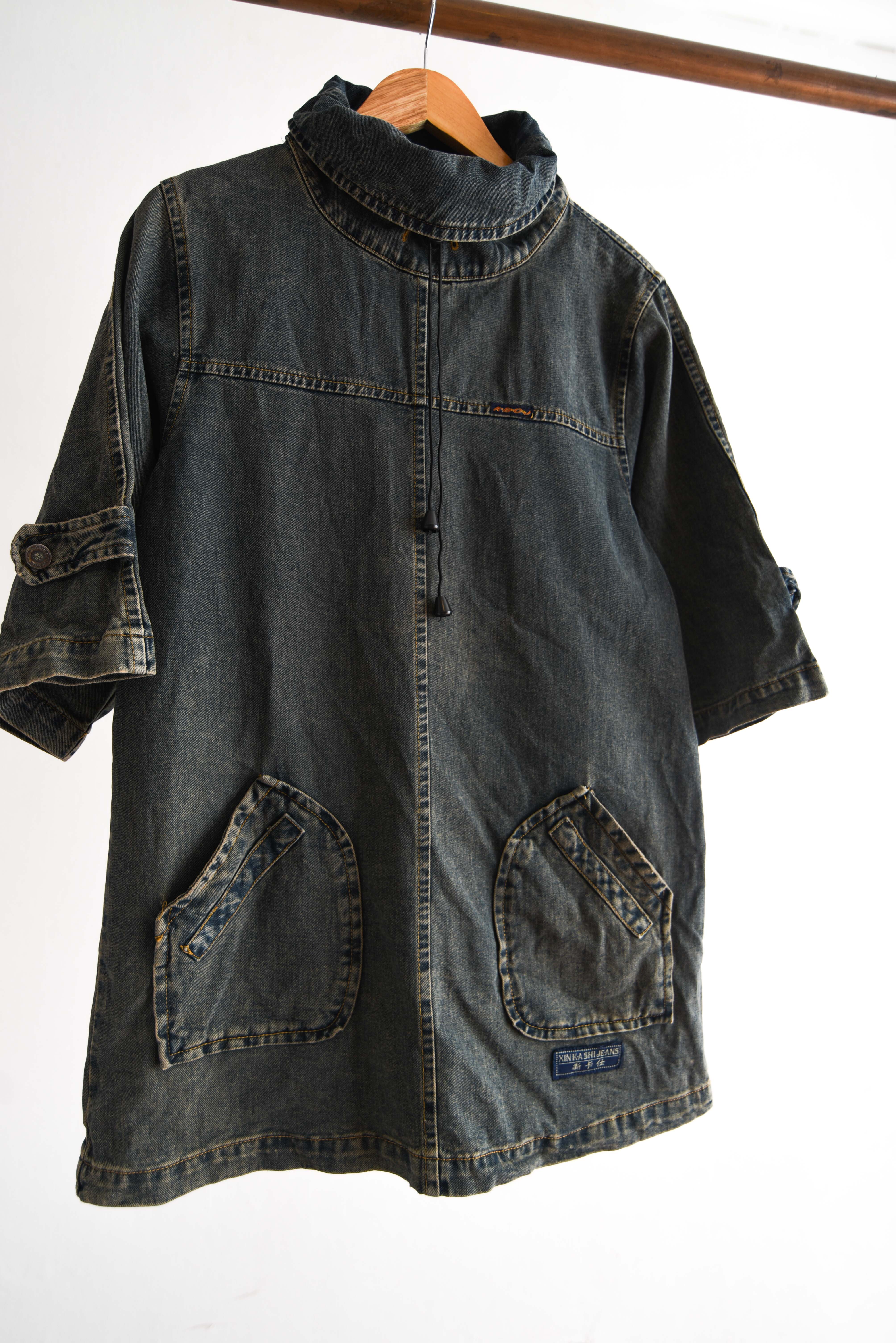 Mini vestido denim y2k