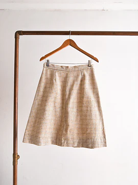 Falda beige 60s grilla