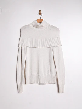 Chaleco lana y cachemira white